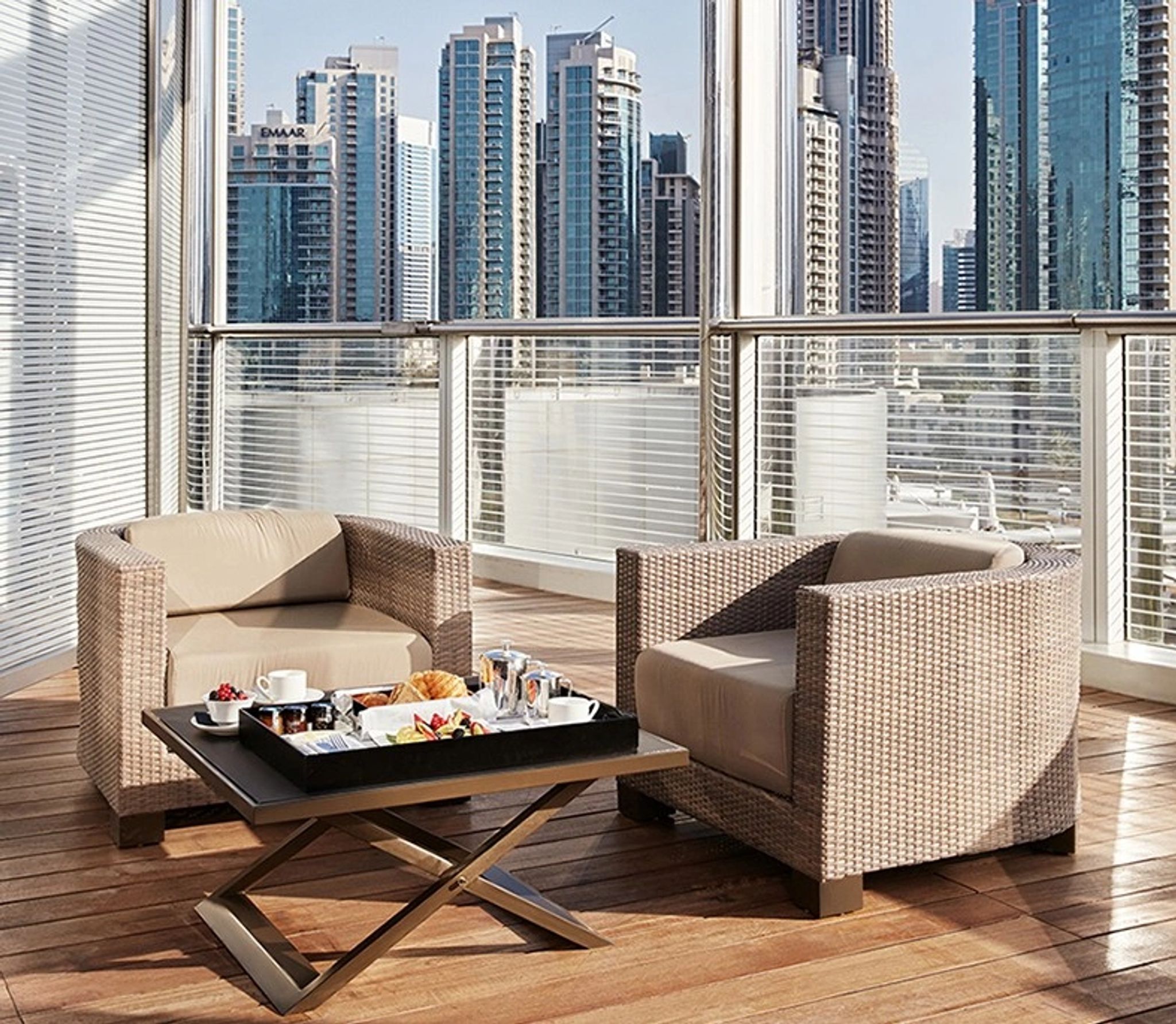 Armani Ambassador Suite terraço - varanda privativa – vista dubai