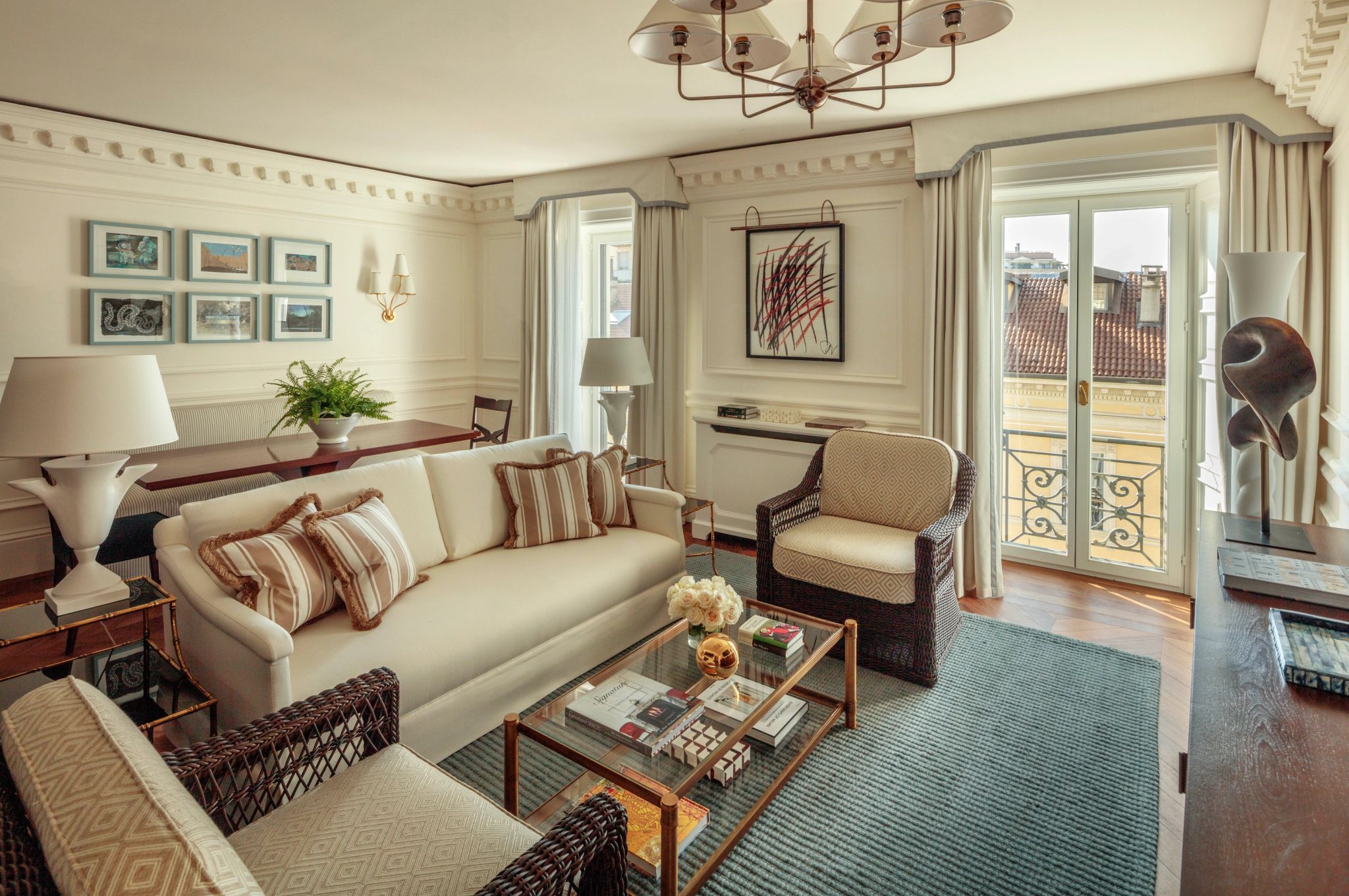 Isola One Bedroom Apartment sala de estar - sala chique - sala espaçosa