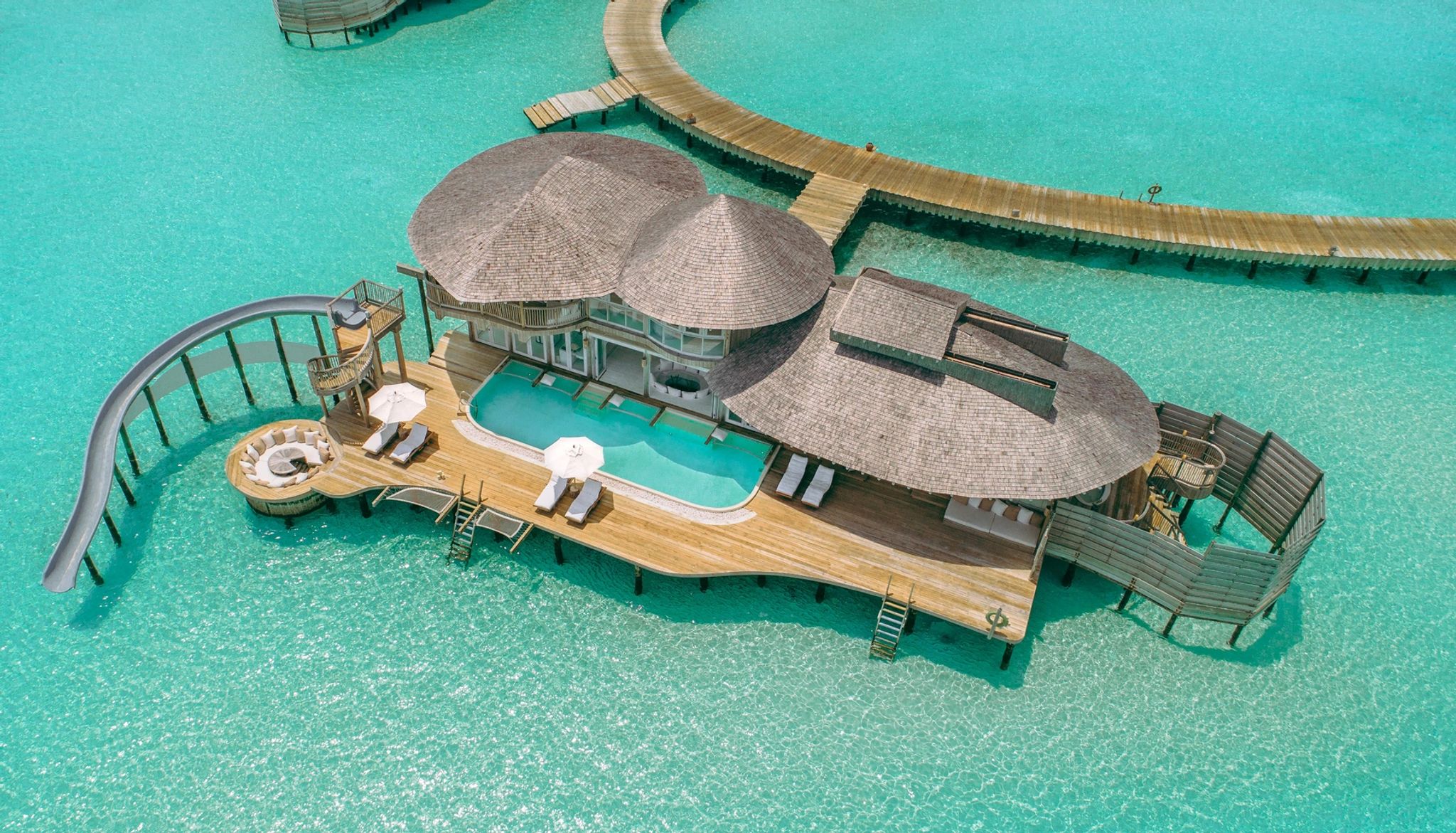 Three Bedroom Water Retreat Slide vila para famiia - vila com toboagua - vila sob o mar