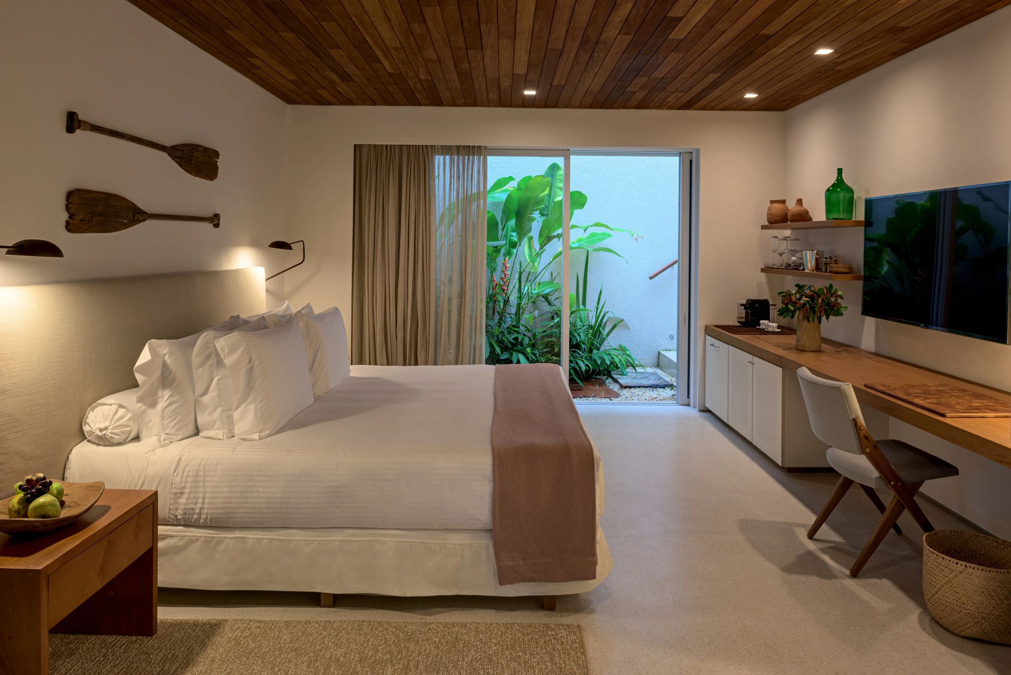 quarto de hotel - cama king-size - fasano