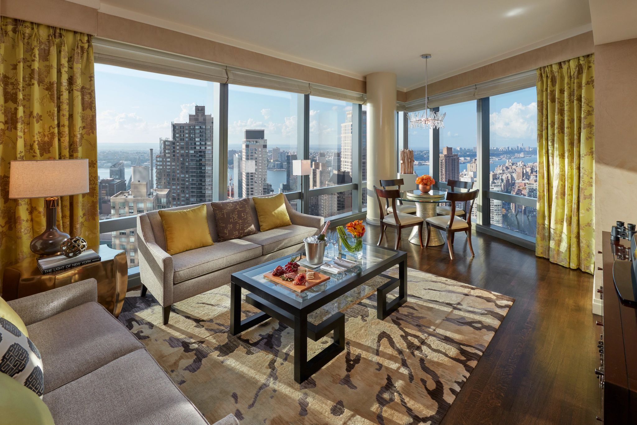 sala de estar - suite vista nova york - sala moderna