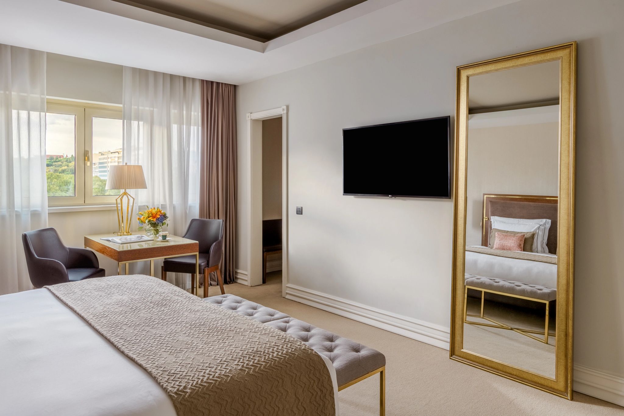 cama de casal - decoracao premium - design classico
