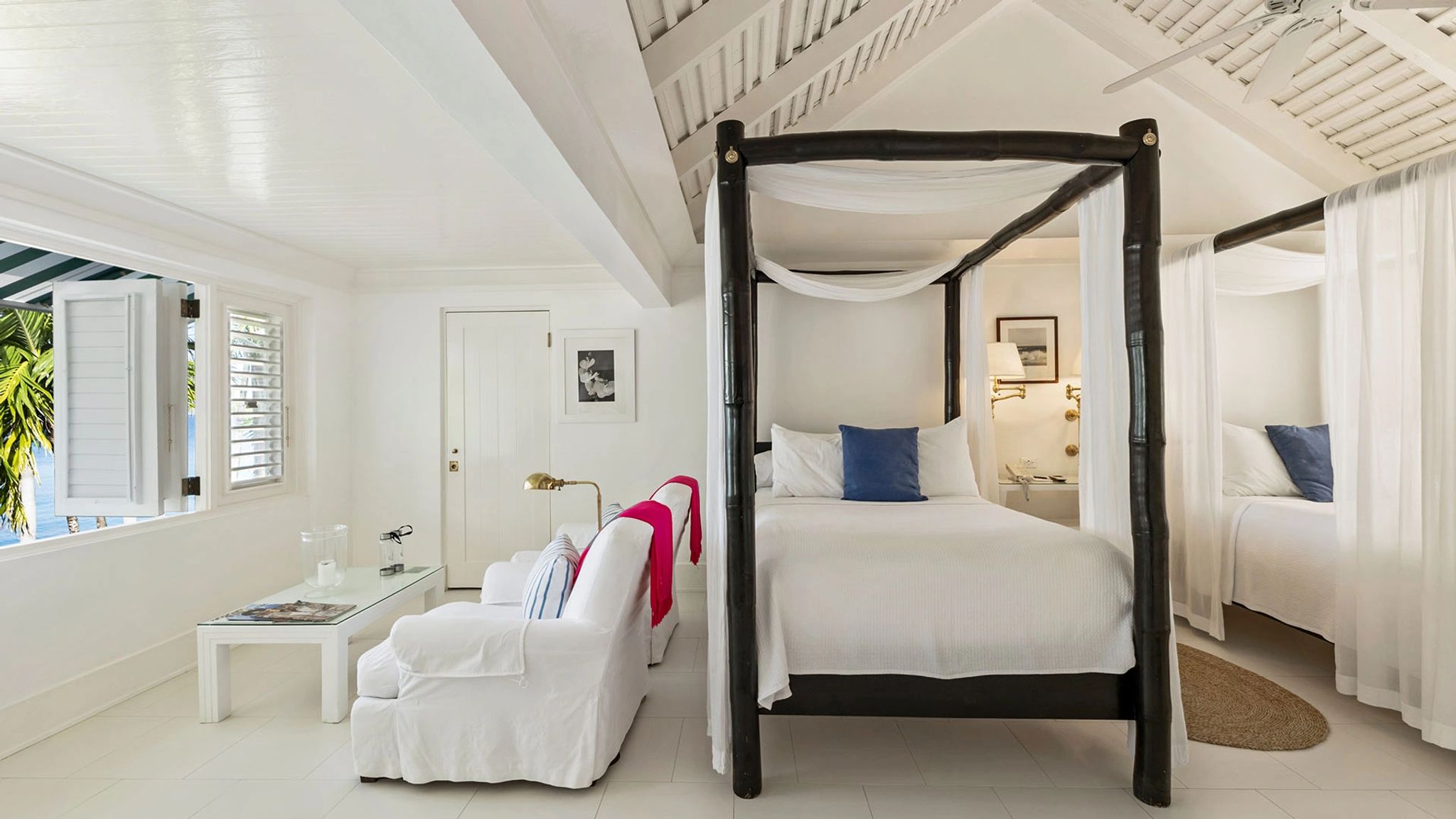 Ocean View Double  cama de dossel - quarto vista mar - quarto moderno