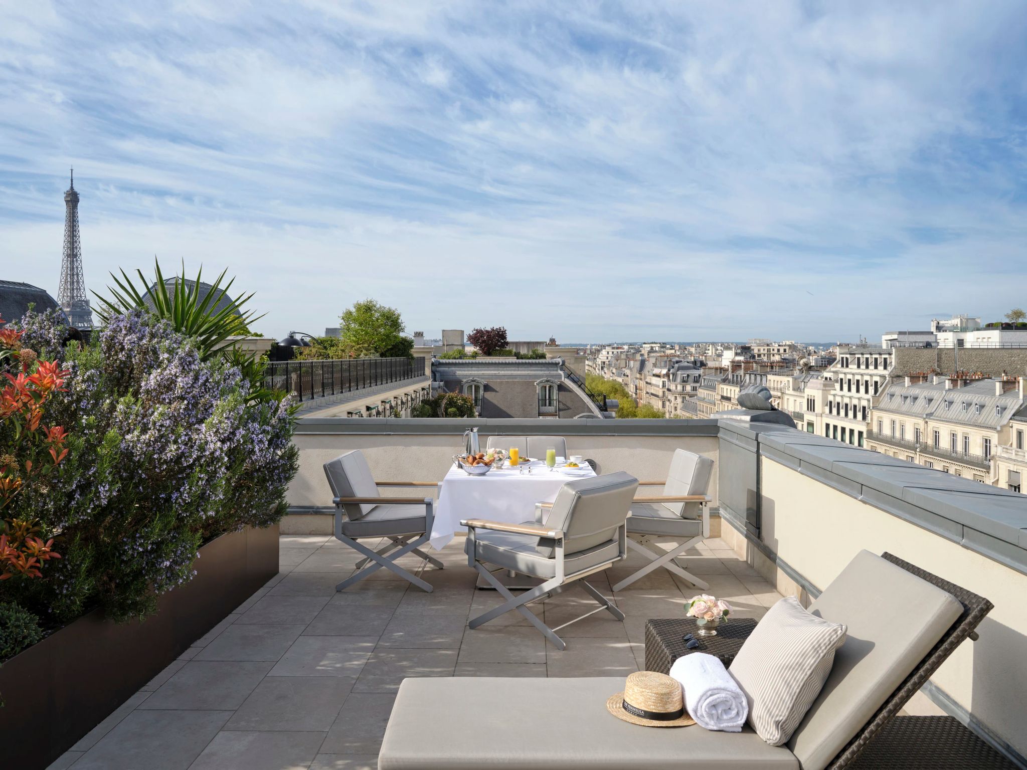 terraço suite jardim - terraço vista torre eiffel