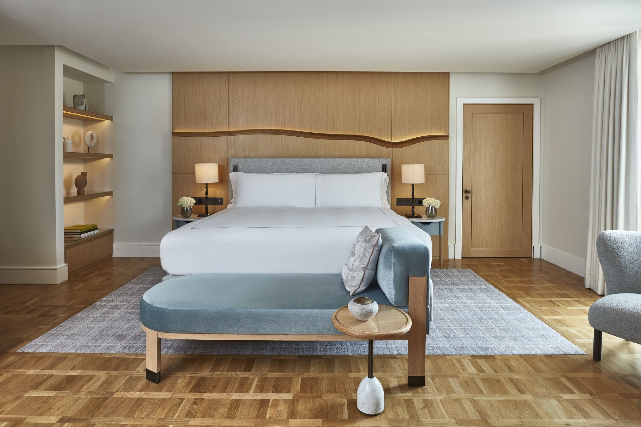 quarto de luxo - iluminação suave – quarto moderno