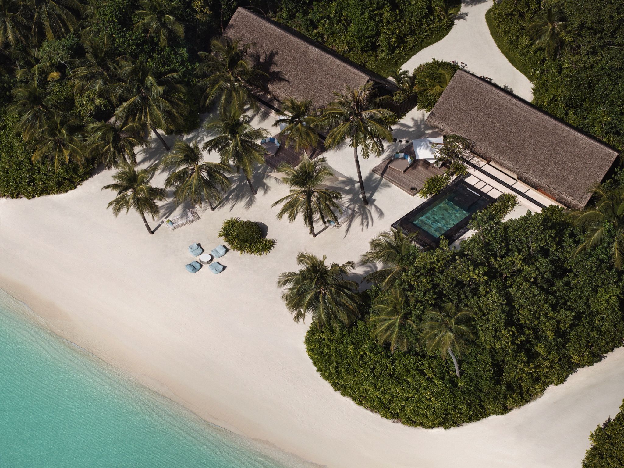 rede de praia - praia privativa - villas conectantes - praia paradisiaca