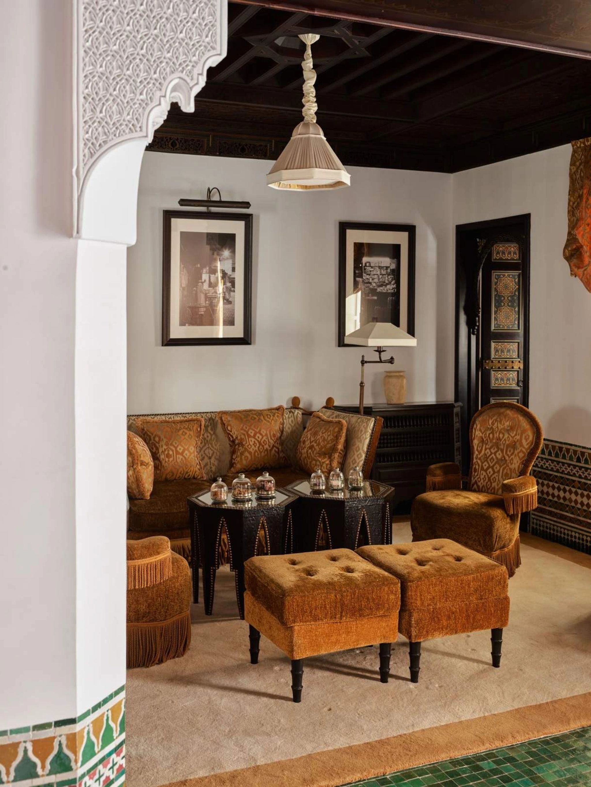 Riad sala estar riad - living riad jardins - area estar marrakech