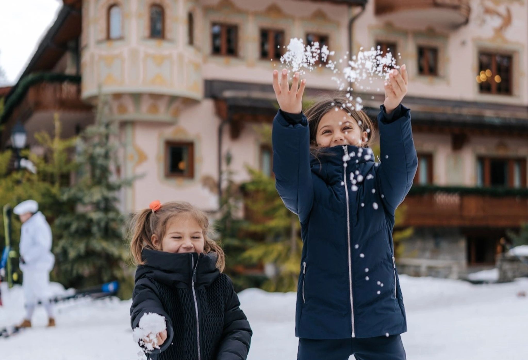 neve em courchevel – inverno nos alpes franceses 