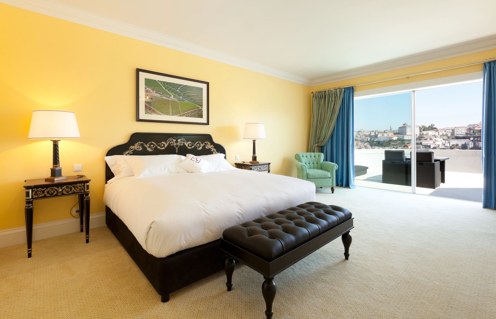 Superior Deluxe Panoramic cama king – quarto 5 estrelas – quarto com varanda