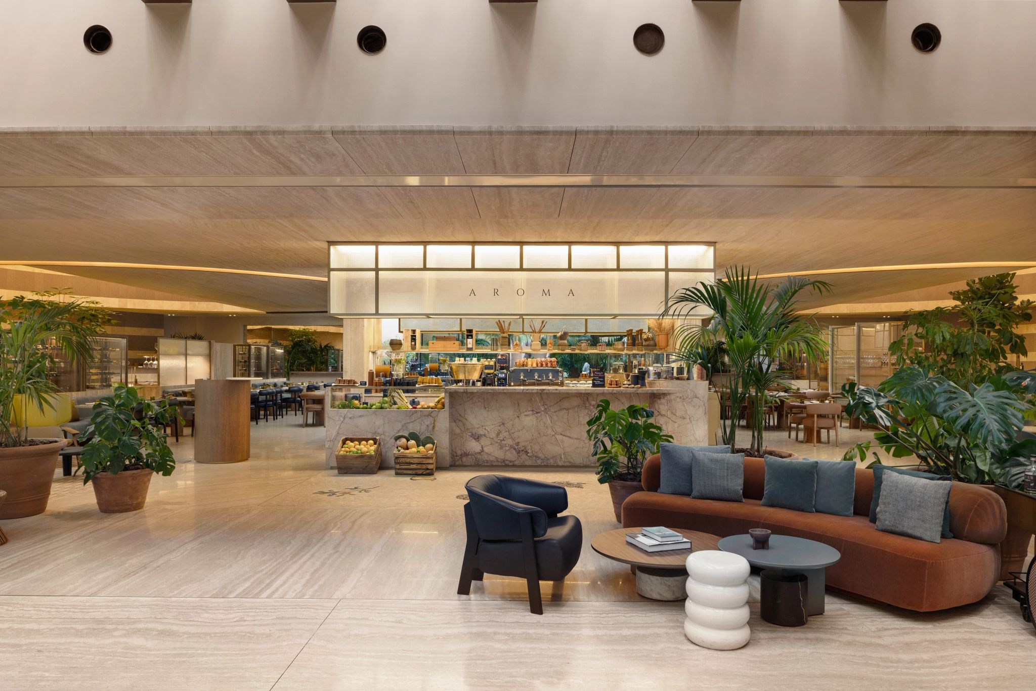 BIVIUM Restaurant-Café-Bar area lounge restaurante - hotel 5 estrelas roma - ambiente premium