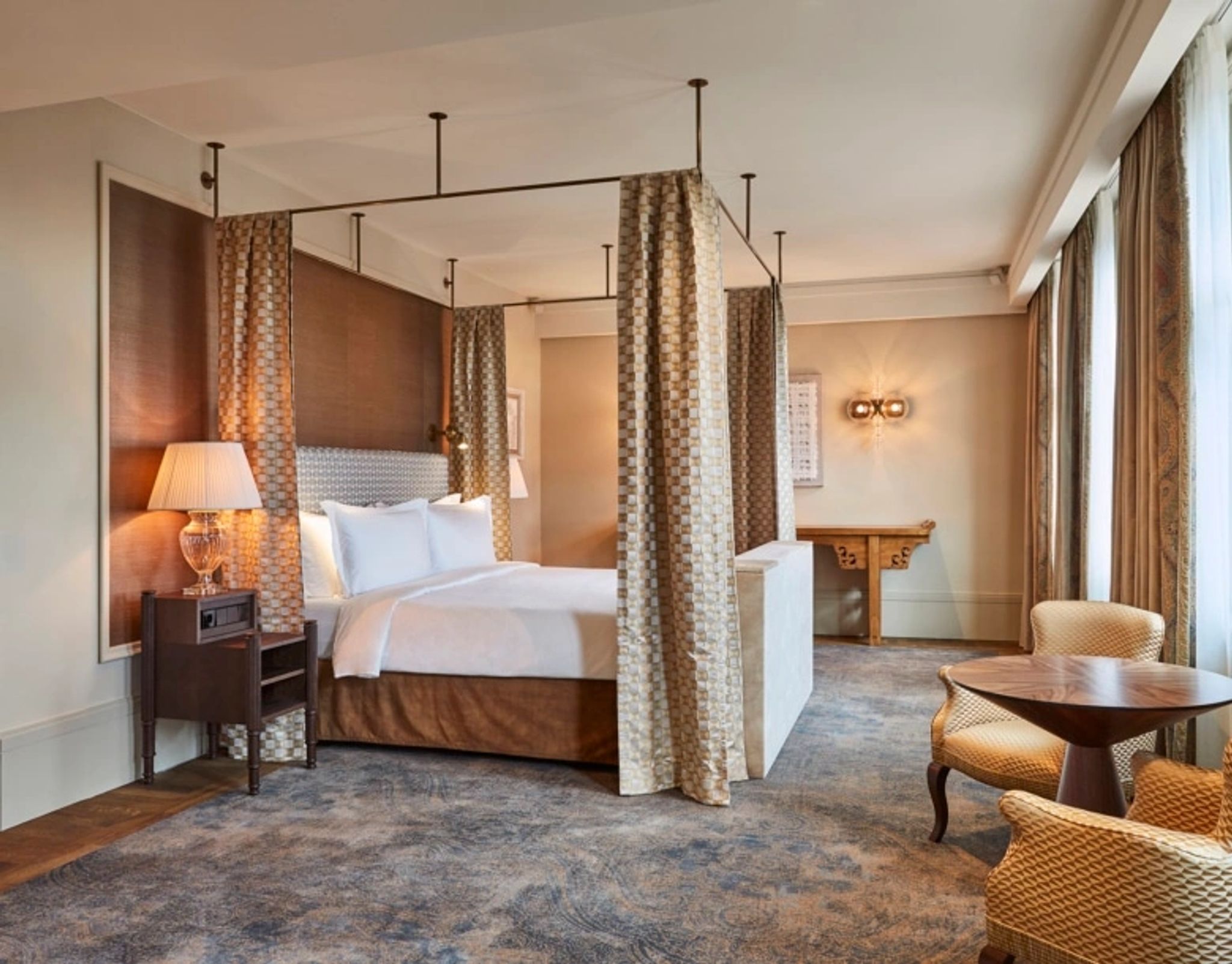 cama da suite - decoração do hotel