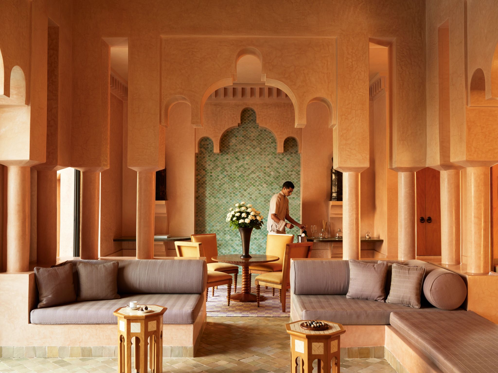 Two Bedroom Pool Villa sala de estar - sala chique - mansao de luxo - mordomia