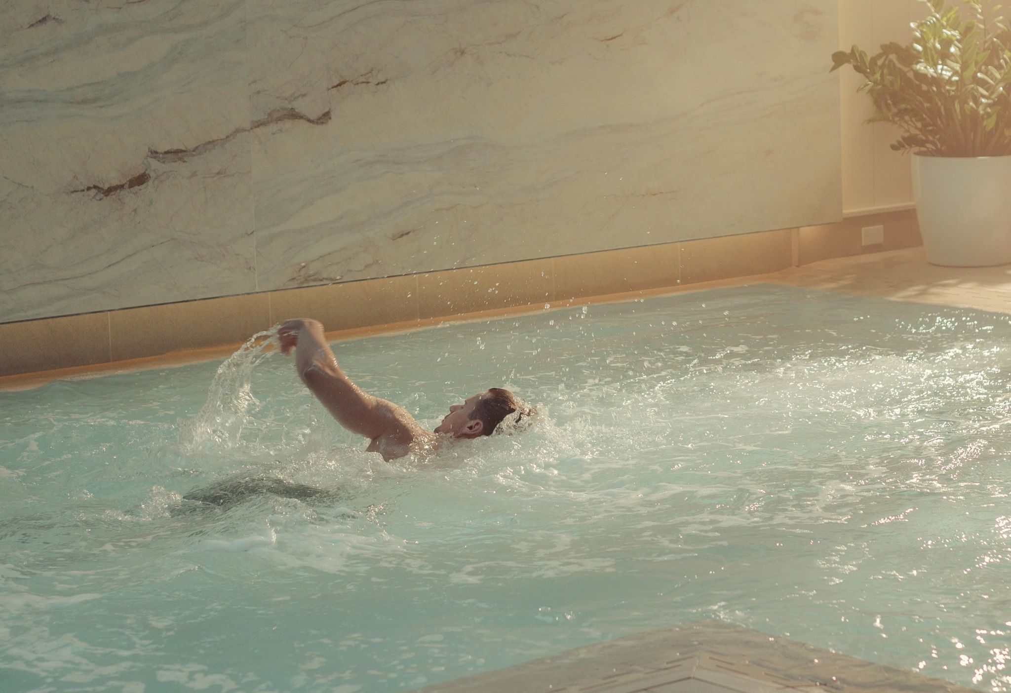 Piscina coberta piscina de luxo - piscina coberta - piscina interna