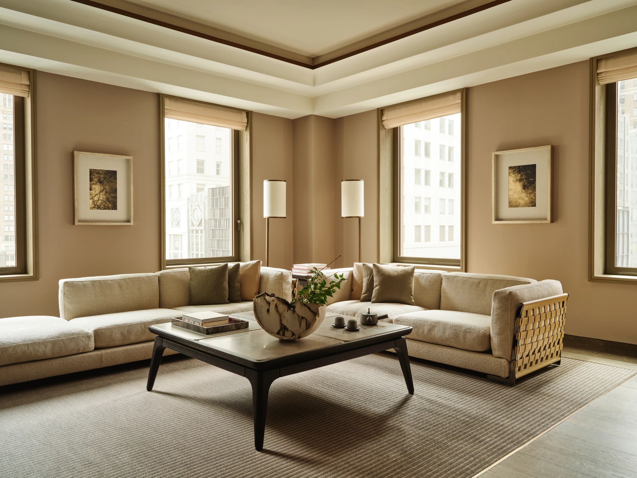 sala de estar de luxo - sala de estar de hotel