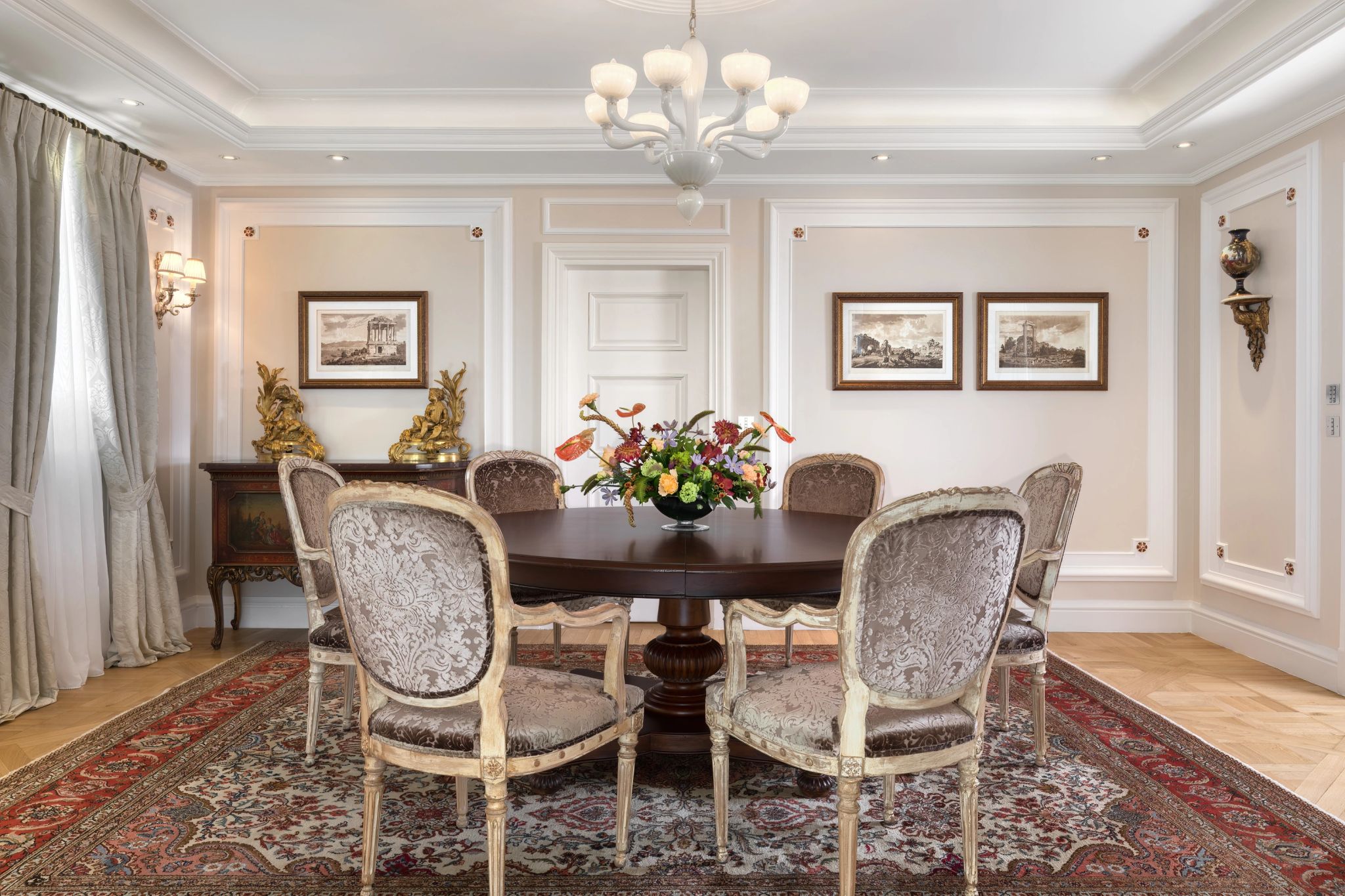 mesa de jantar - decoraçao classica - jantar na suite