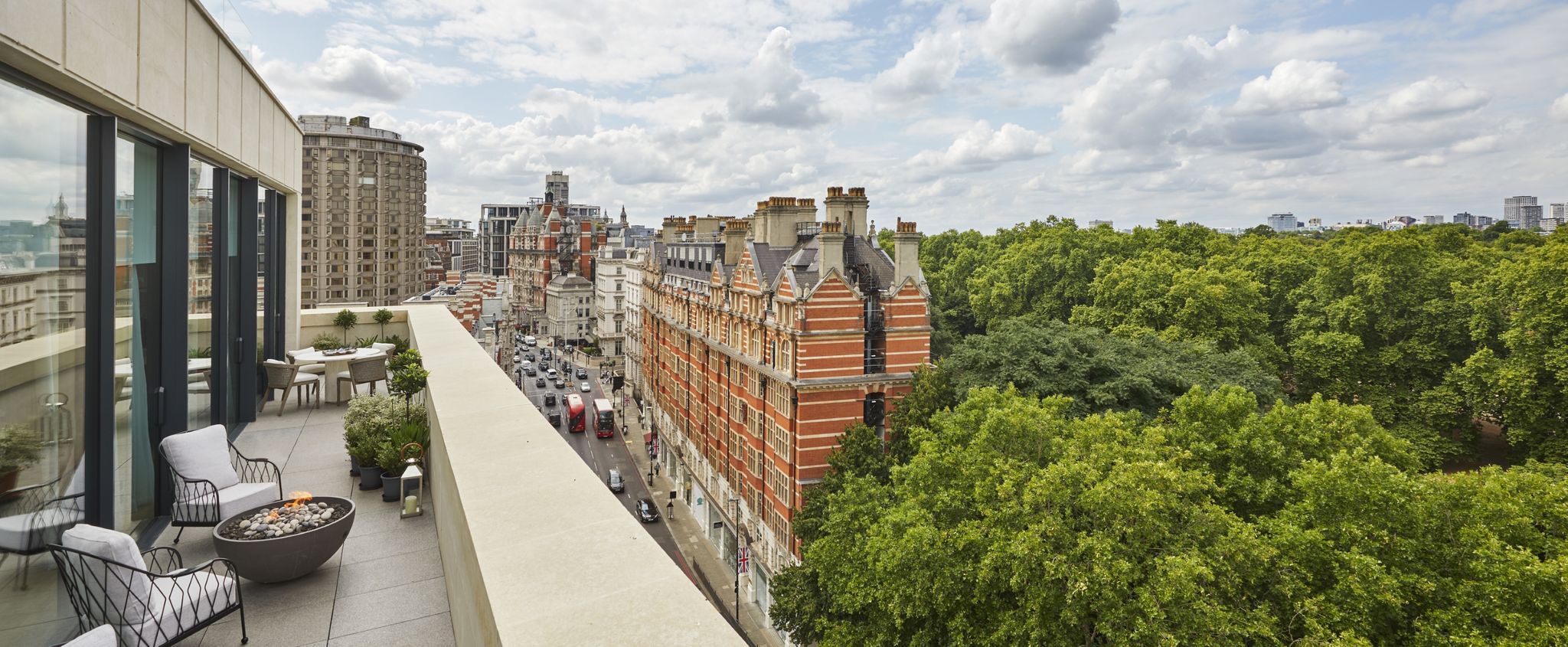 terraço da suite - vista de londres – suite rooftop 