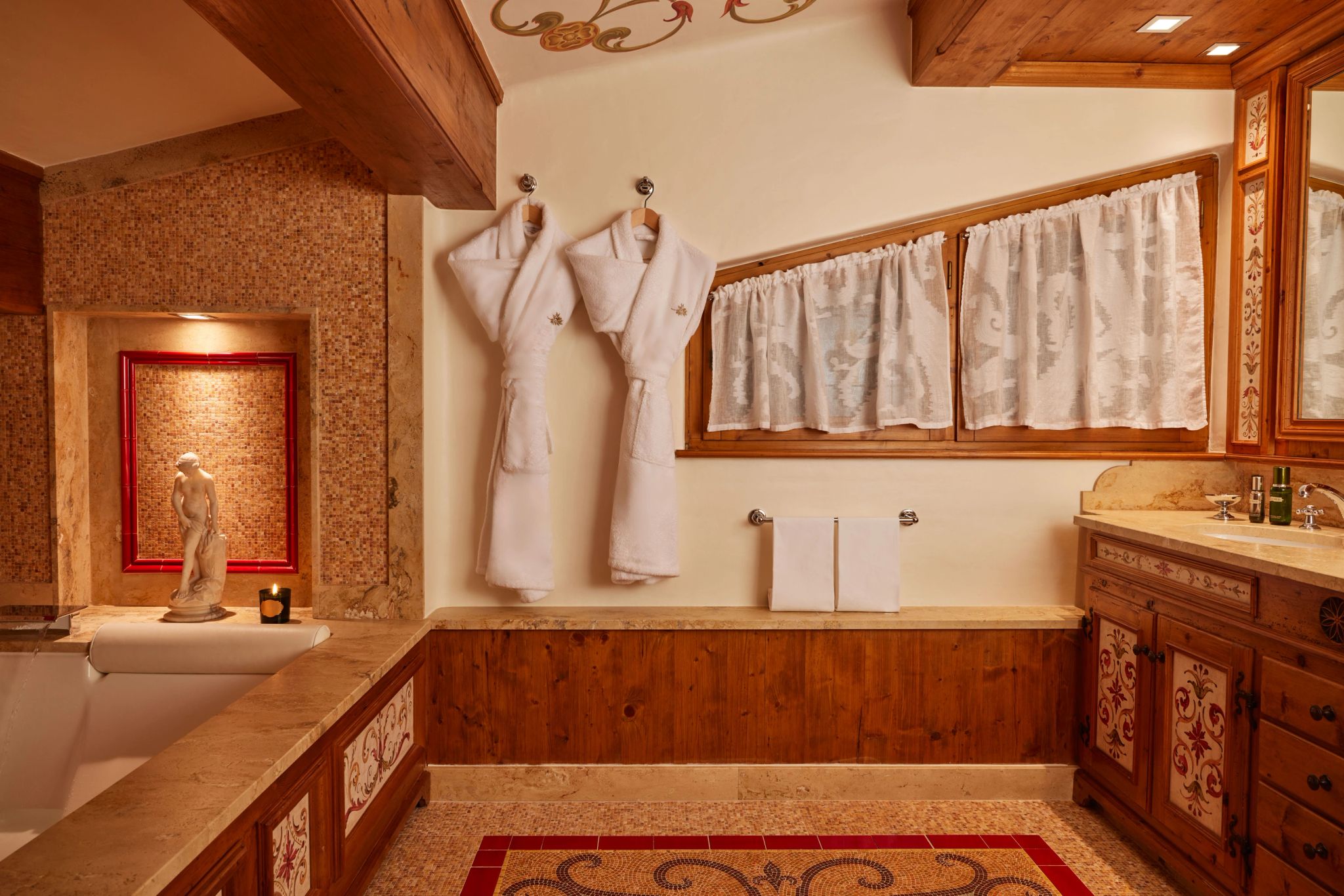 banho de banheira – banheiro de luxo – banheiro da suite