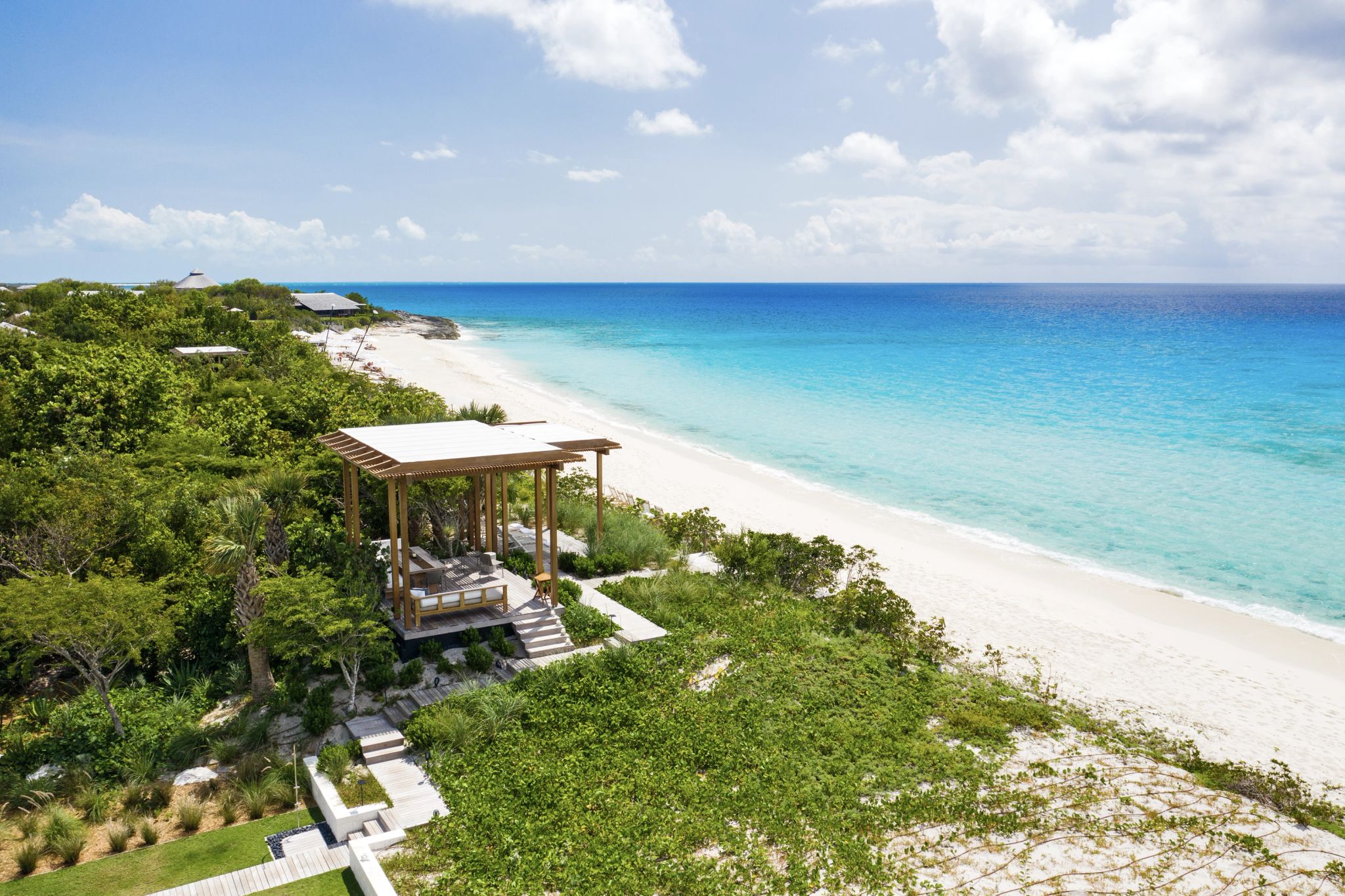 Five Bedroom Beach Sala Villa mar azul turquesa – praia privativa – contato com a natureza