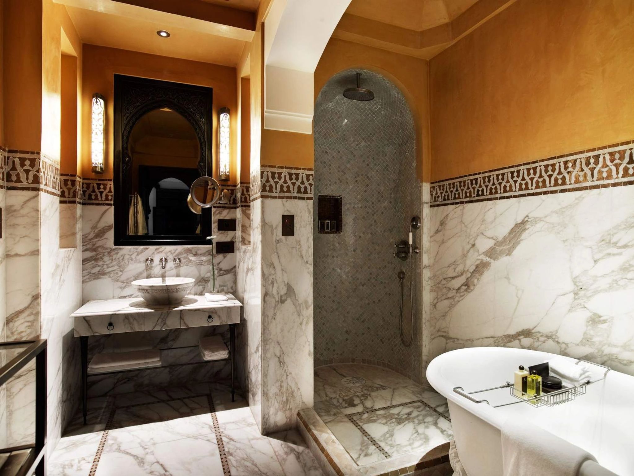 Suite Hivernage banheiro hivernage mamounia - banheira suite palace - banheiro marmore marrakech