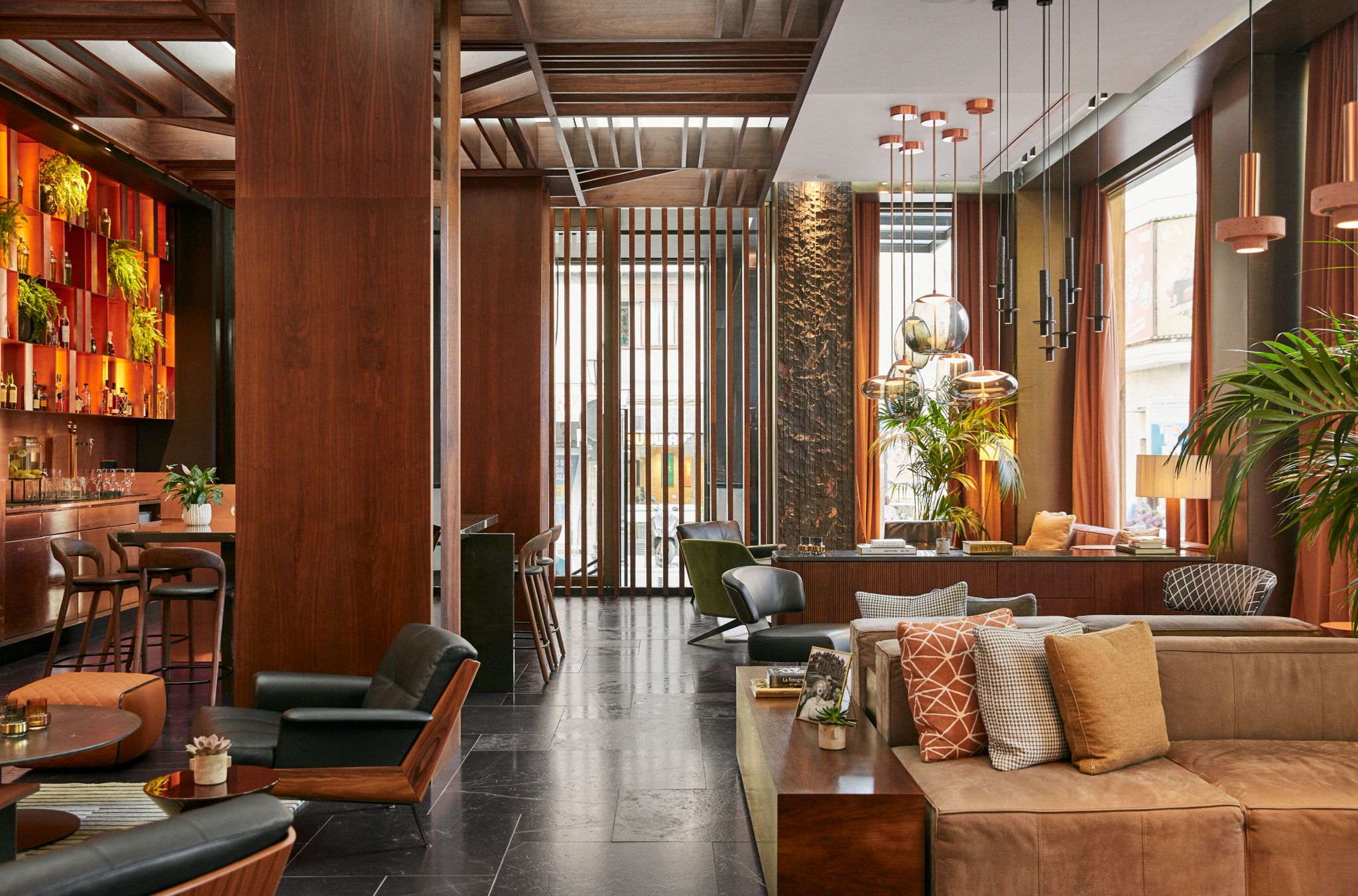 Lobby lobby do hotel - recepção de luxo - saguao