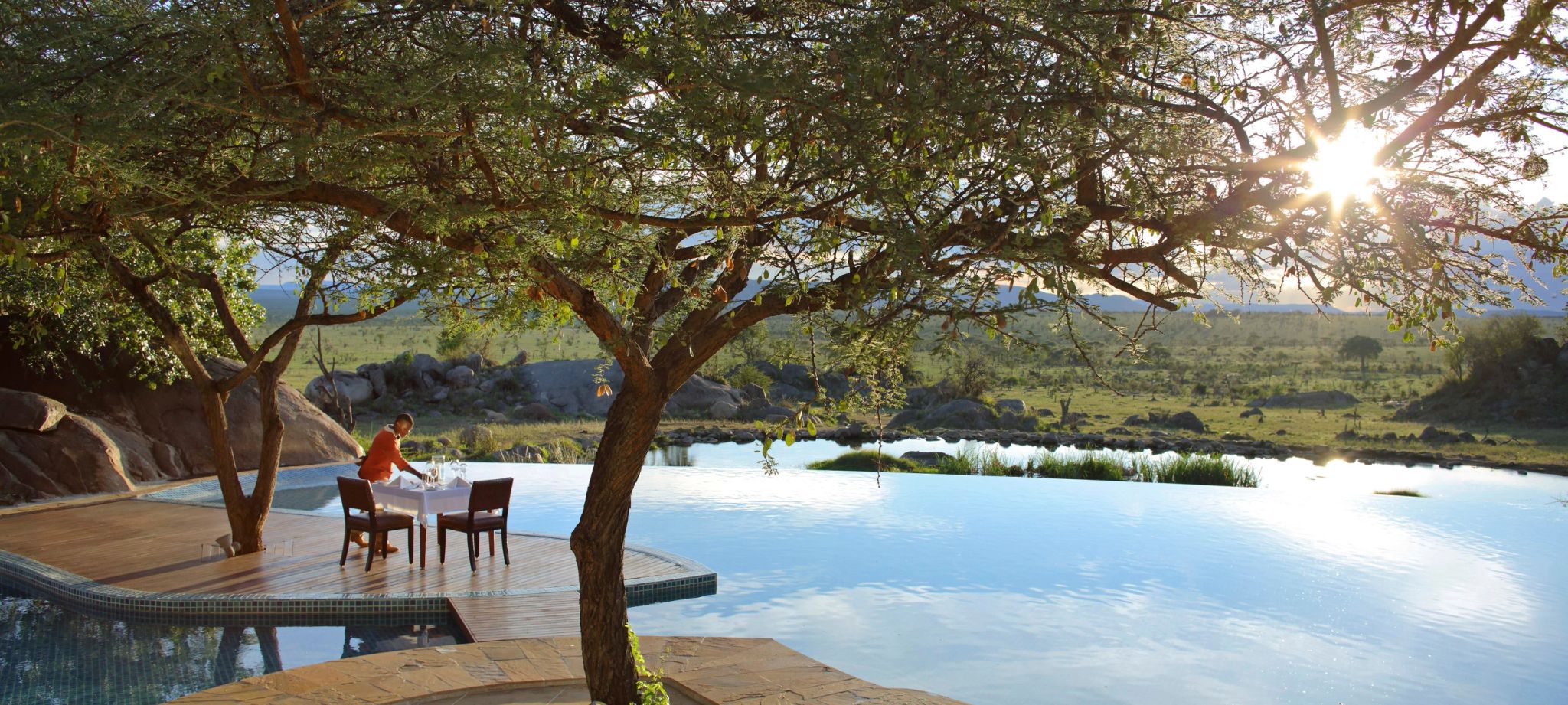 Piscina vista piscina privativa -safari vip-serengeti-africa oriental