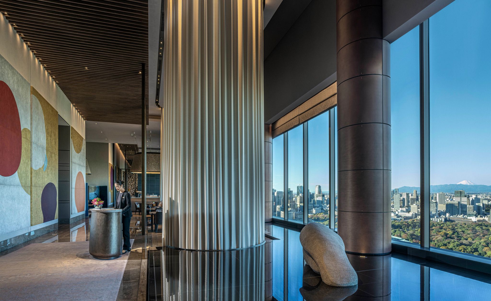 Entrada do hotel recepçao hotel - design de luxo - hotel moderno