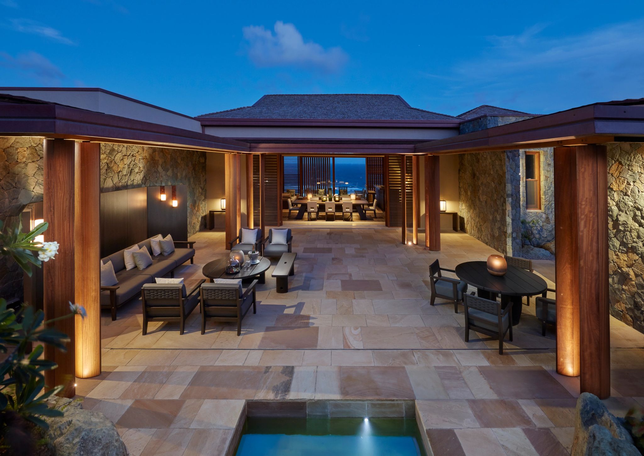 area externa - vila com piscina - vista panoramica