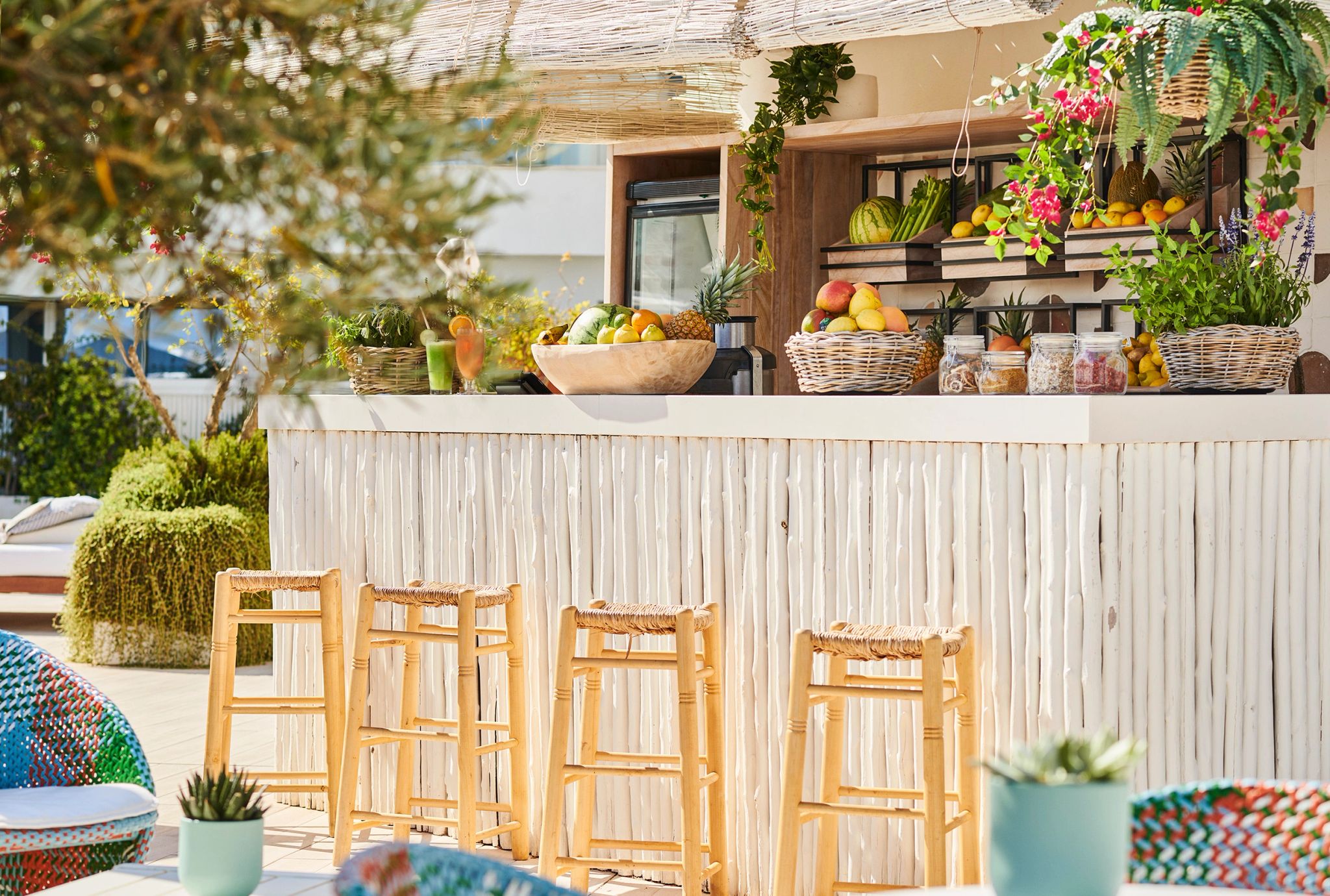 Bar By The Beach Deck balcao de bar - bar tropical - bar ao ar livre