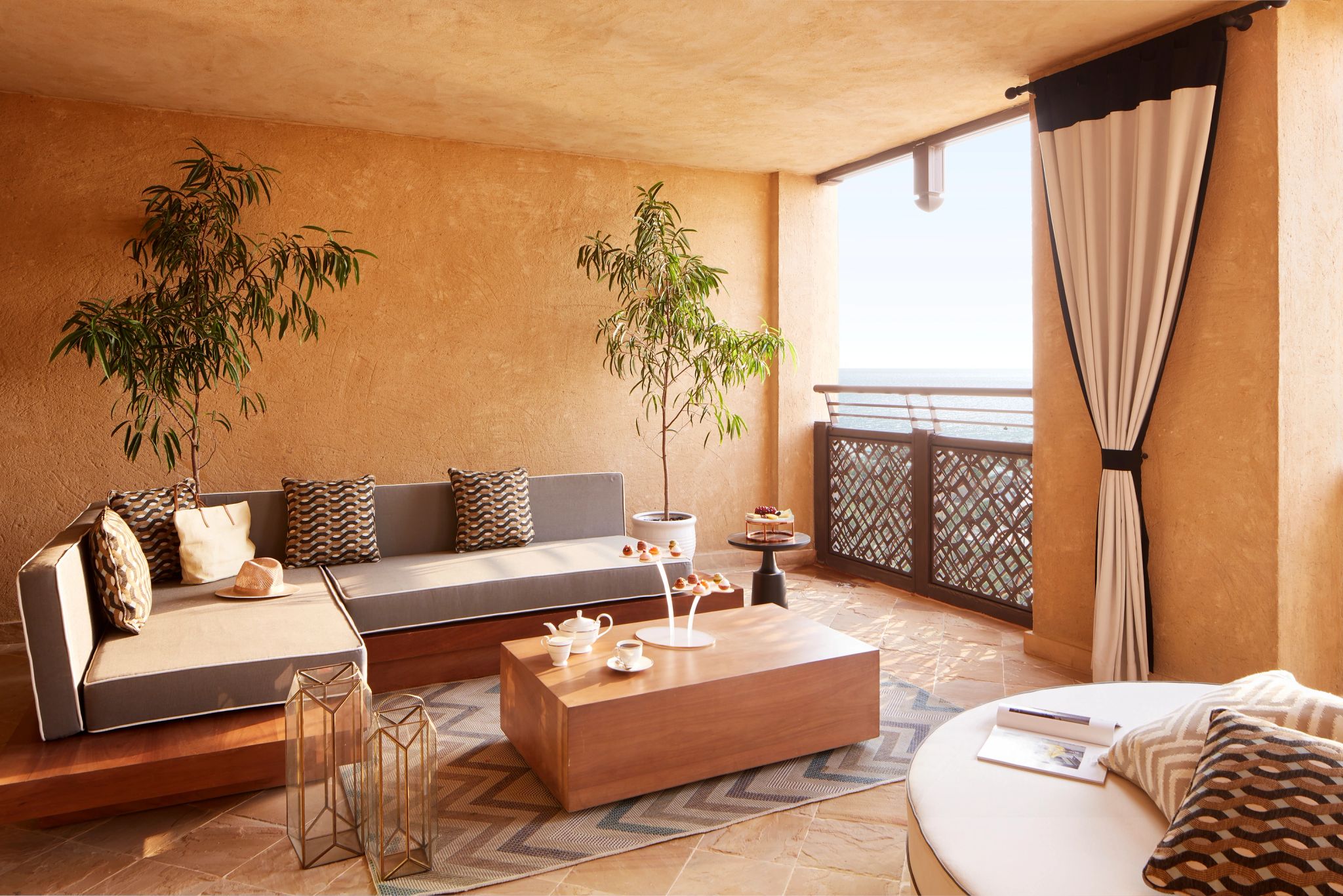 terraço mobiliado - suite com terraço - terraço vista mar