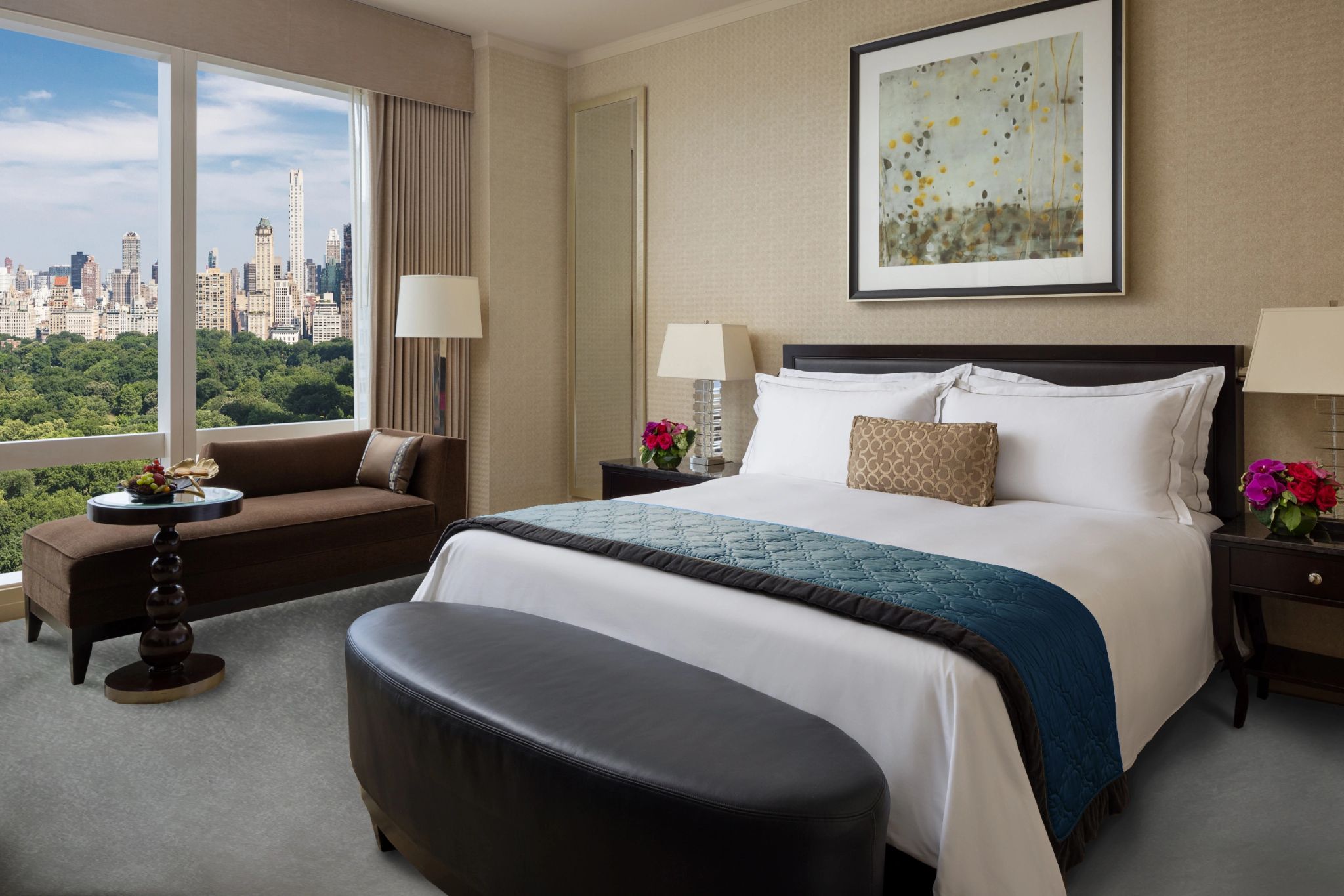 Central Park View quarto vista central park - quarto casal - quarto de hotel