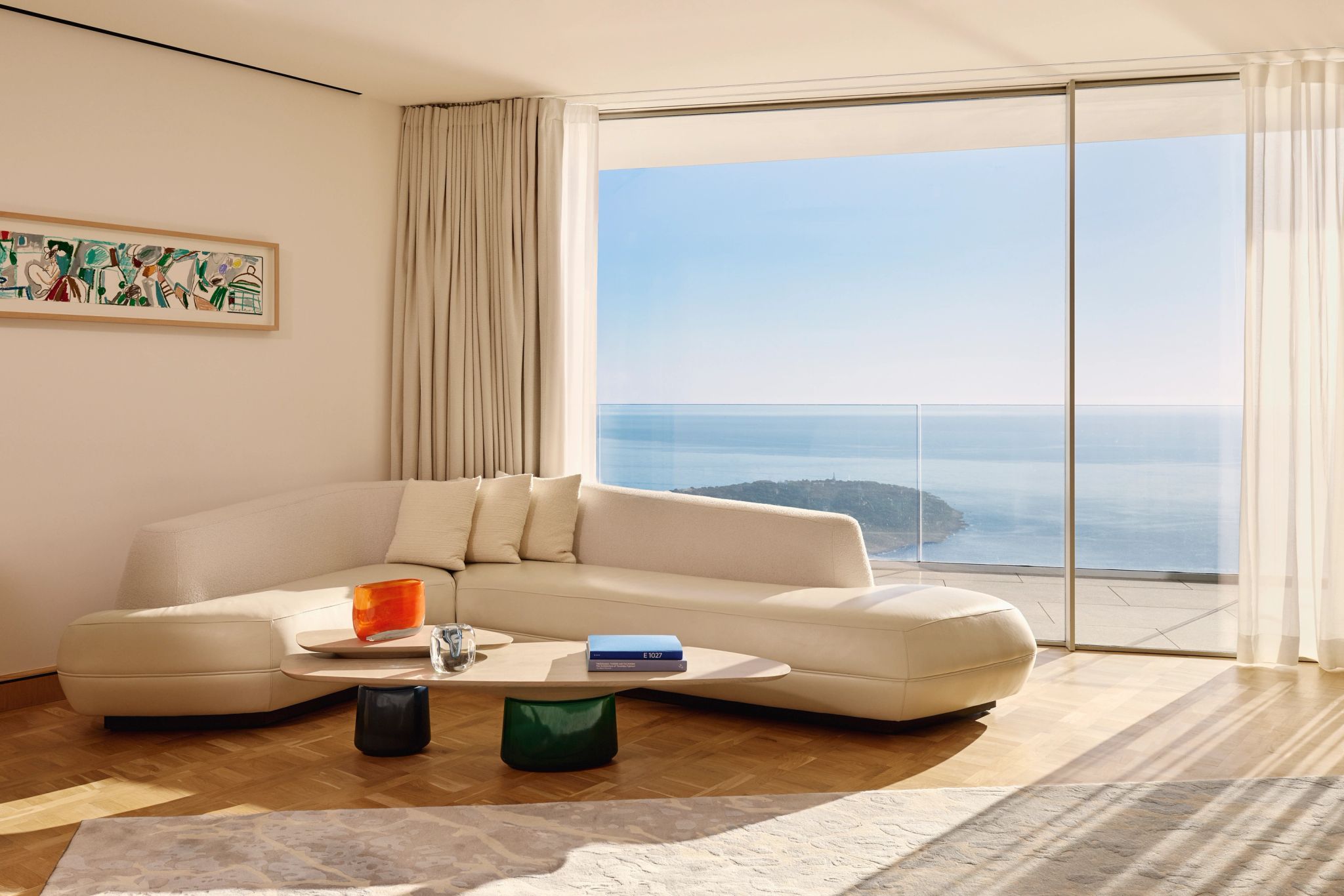 Two Bedroom Sea View Suite sala de estar - sala moderna - suite vista mar