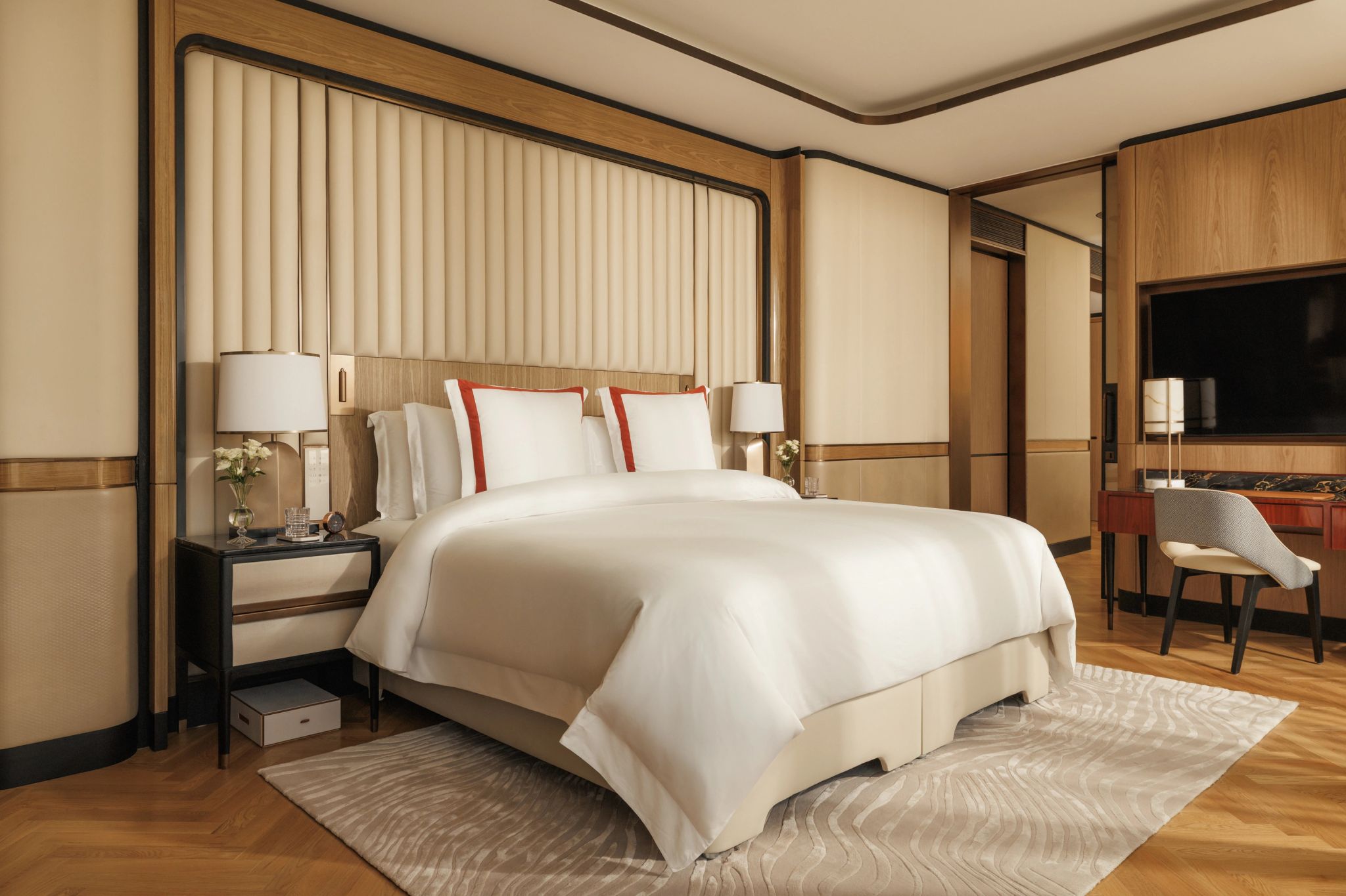 cama king-size - suite de casal - decoracao do hotel