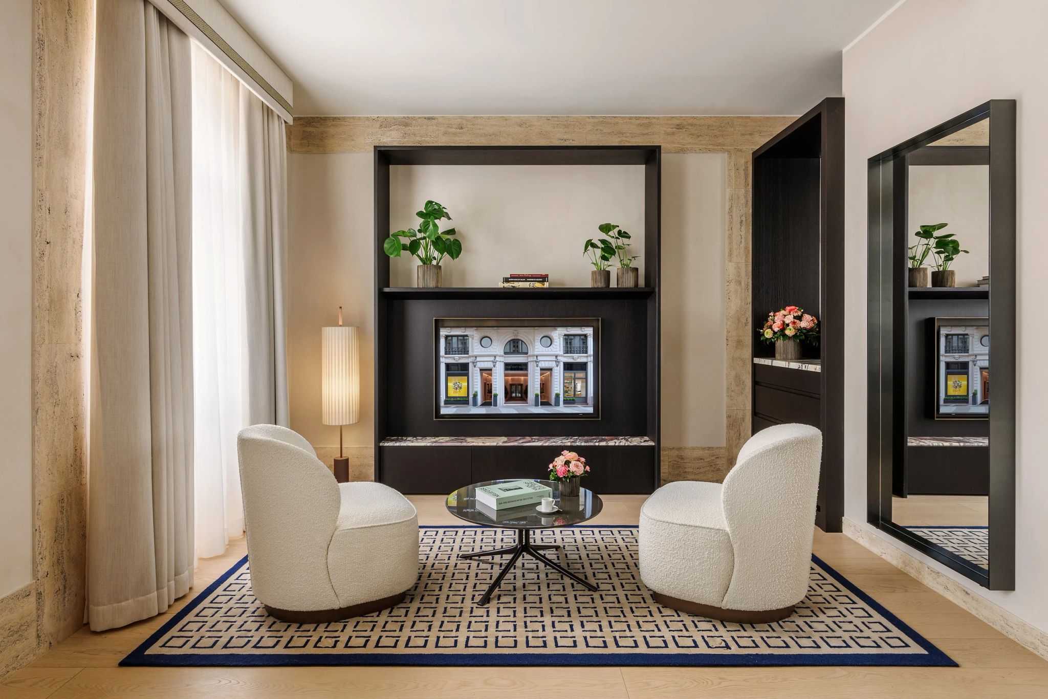 suite com sala – sala privativa – sala com tv