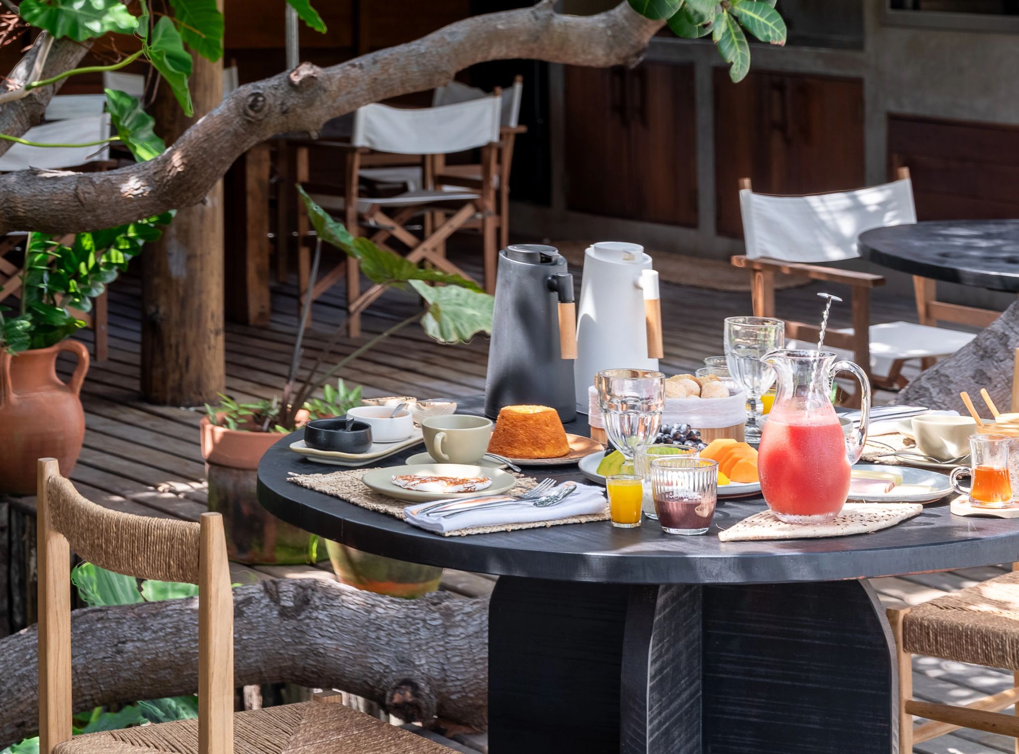 Gastronomia da propriedade refeiçao ao ar livre - sala de jantar - mesa de jantar