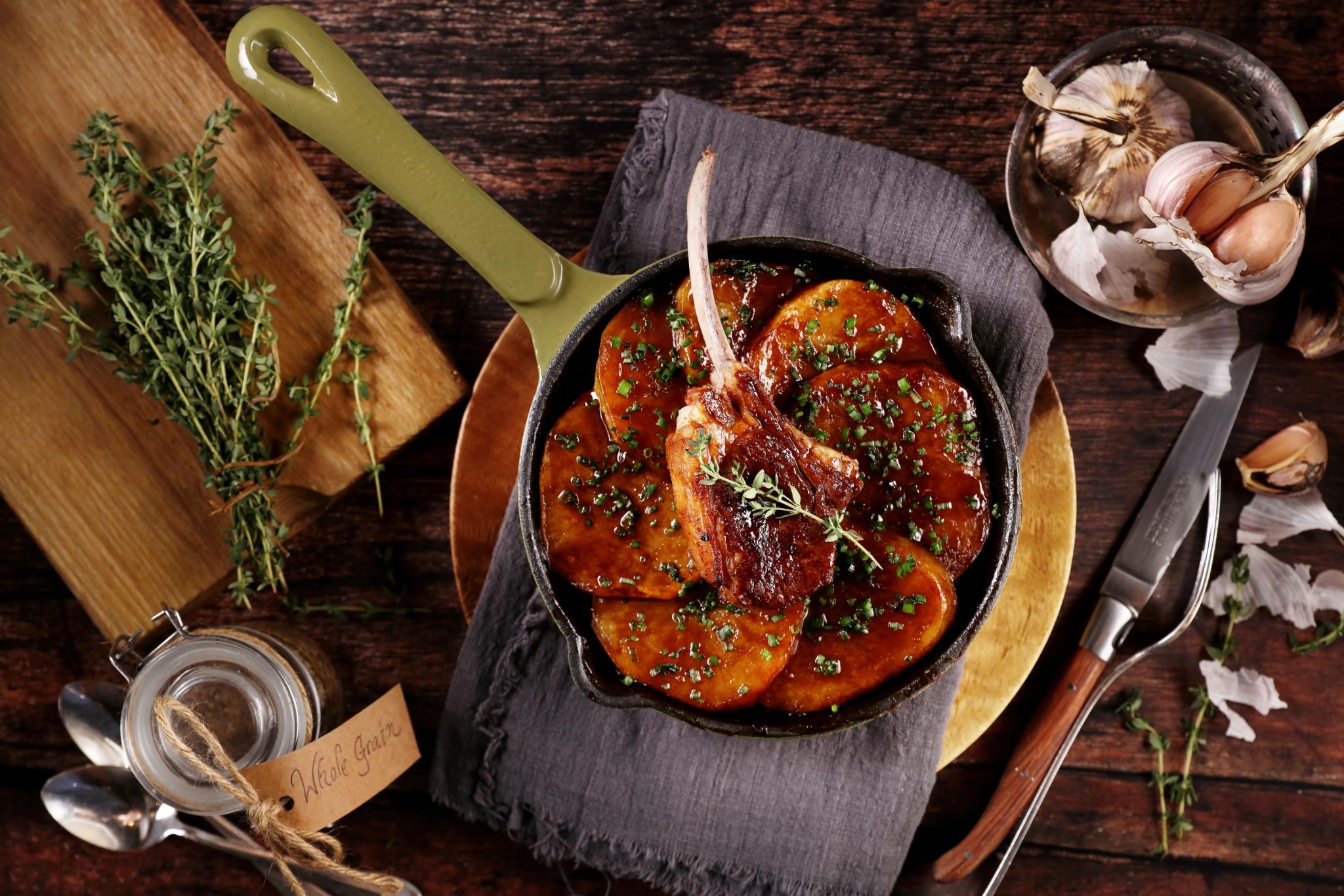 Restaurante Bistrot B prato gourmet – carne de cordeiro – alta gastronomia