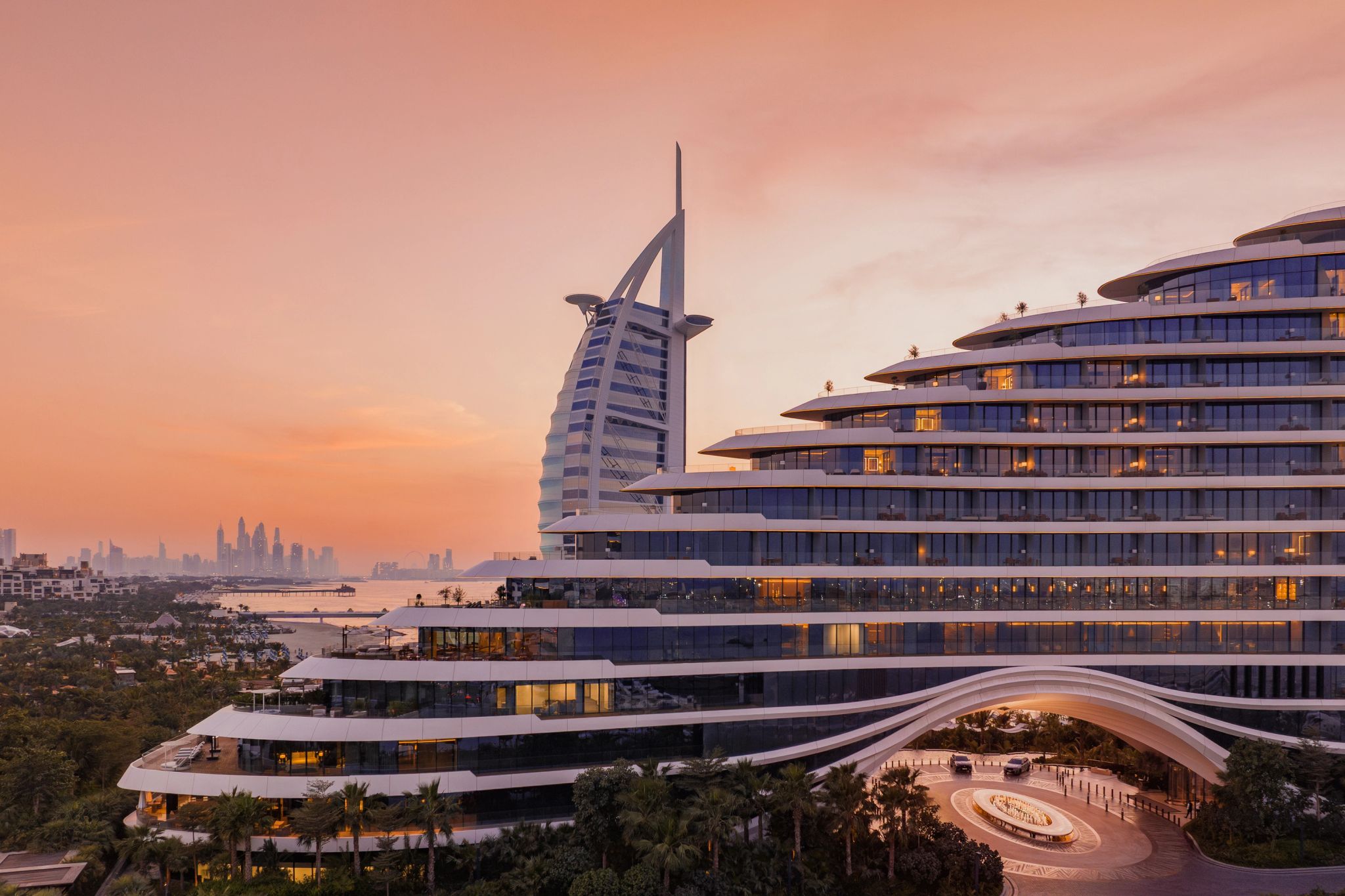 hotel em dubai - resort de luxo dubai - vista aerea jumeirah