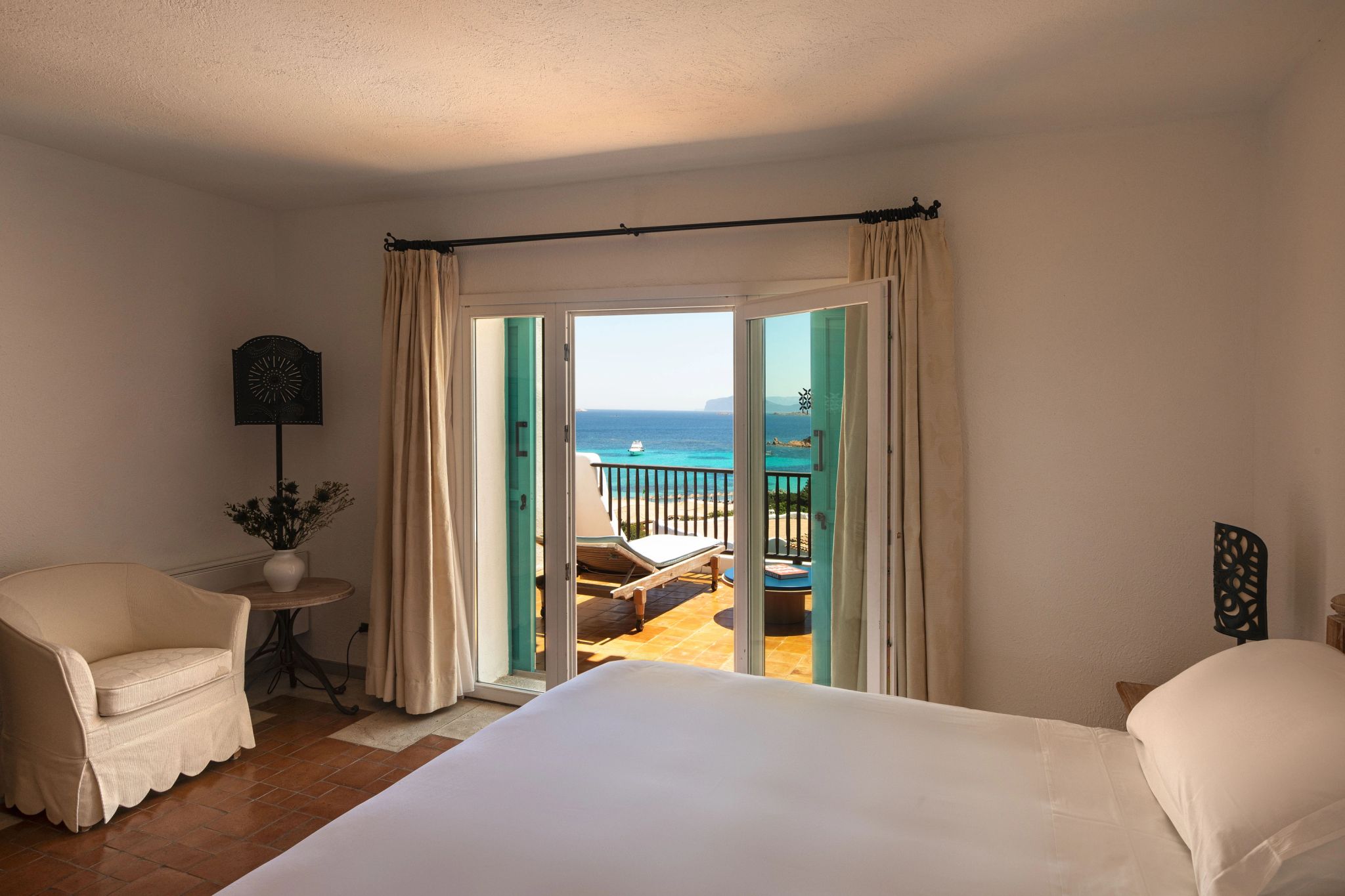 quarto com vista - terraço vista mar – cama casal