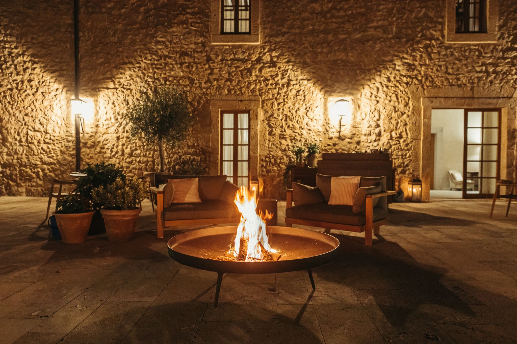 Terraza de la Hospedería area estar externa - restaurante premium - gastronomia espanha