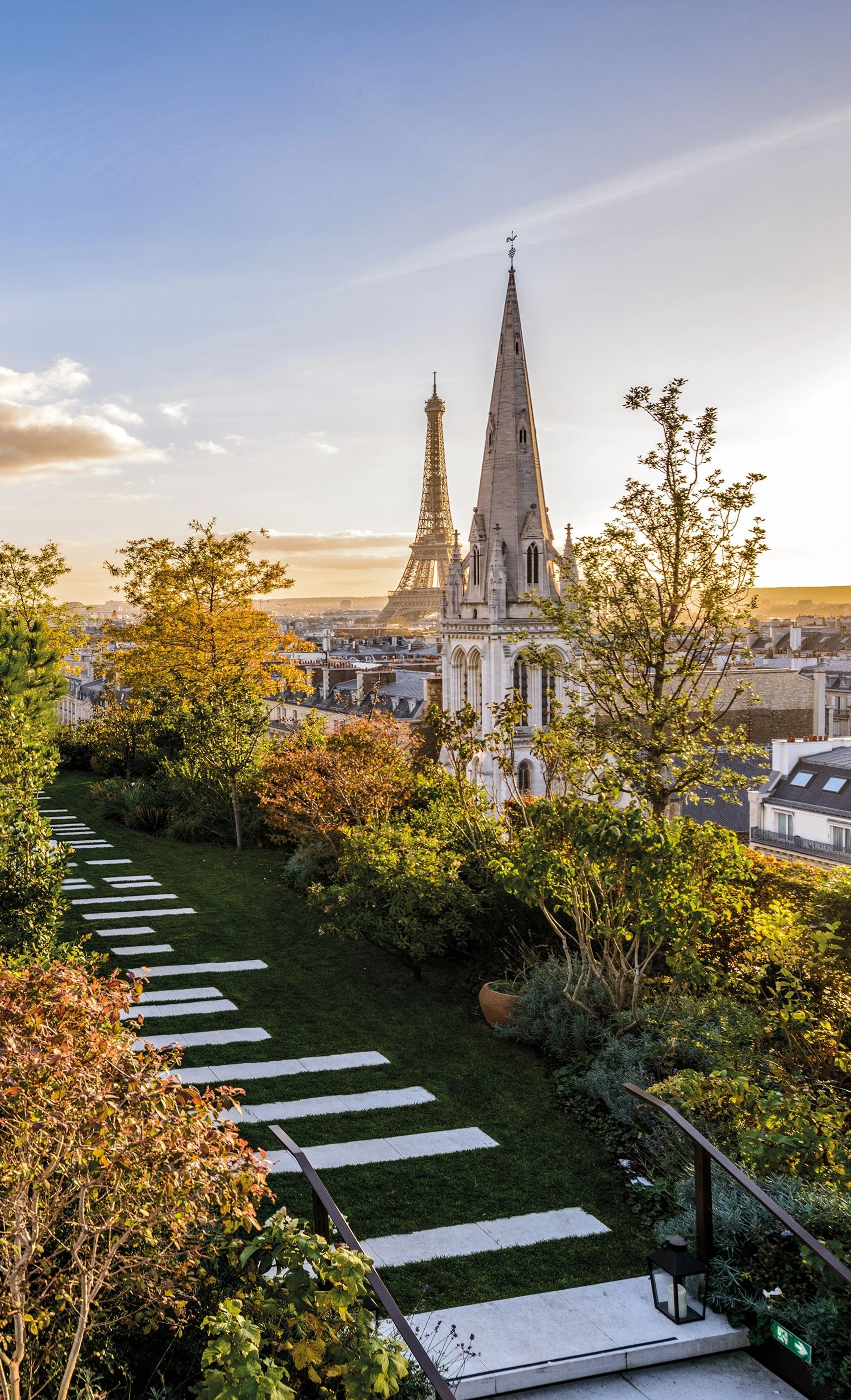 terraço vista paris - jardim privativo - area verde