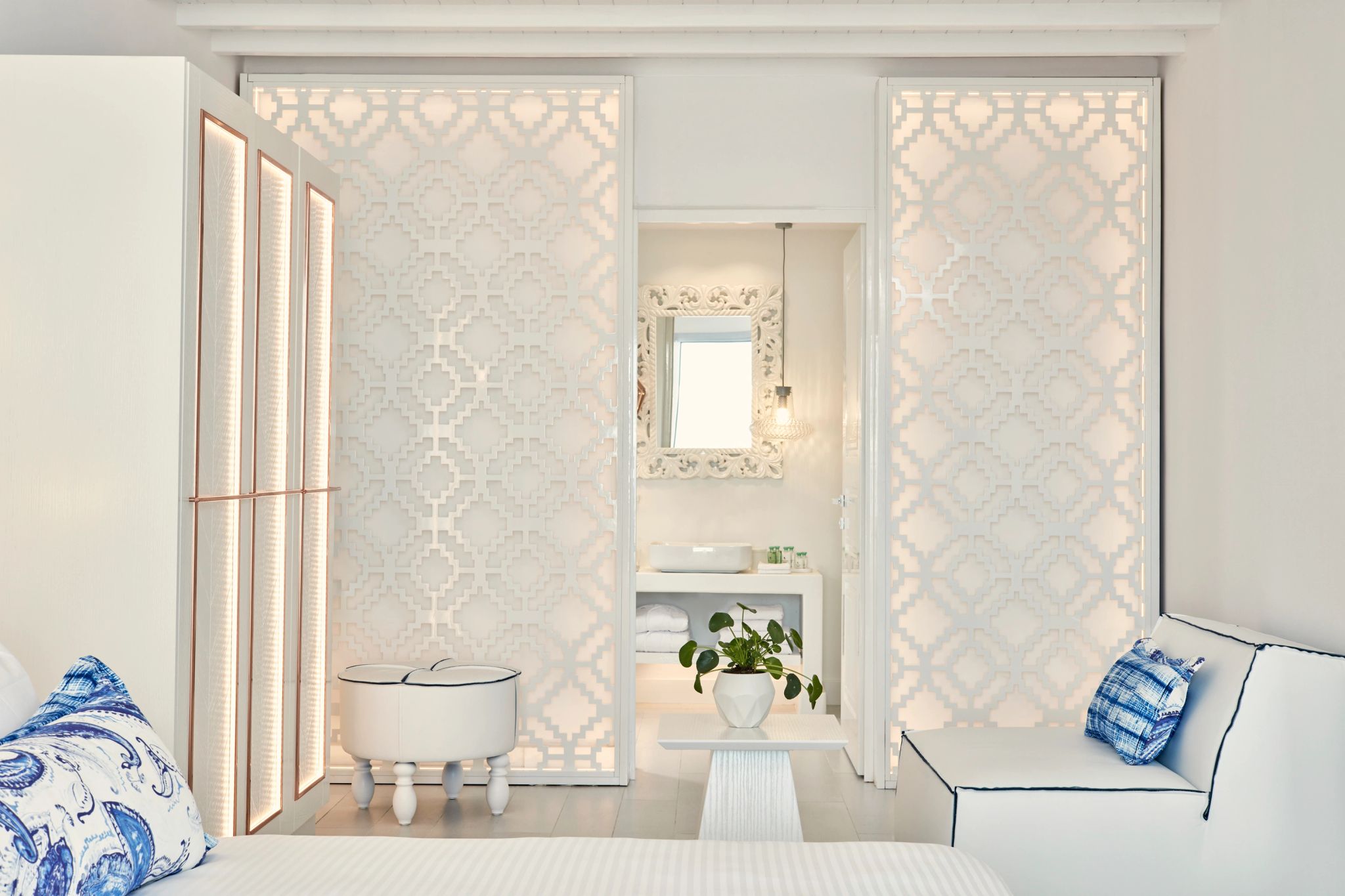 Superior Suite Private Pool Sea View decoraçao moderna - design grego - suite de luxo