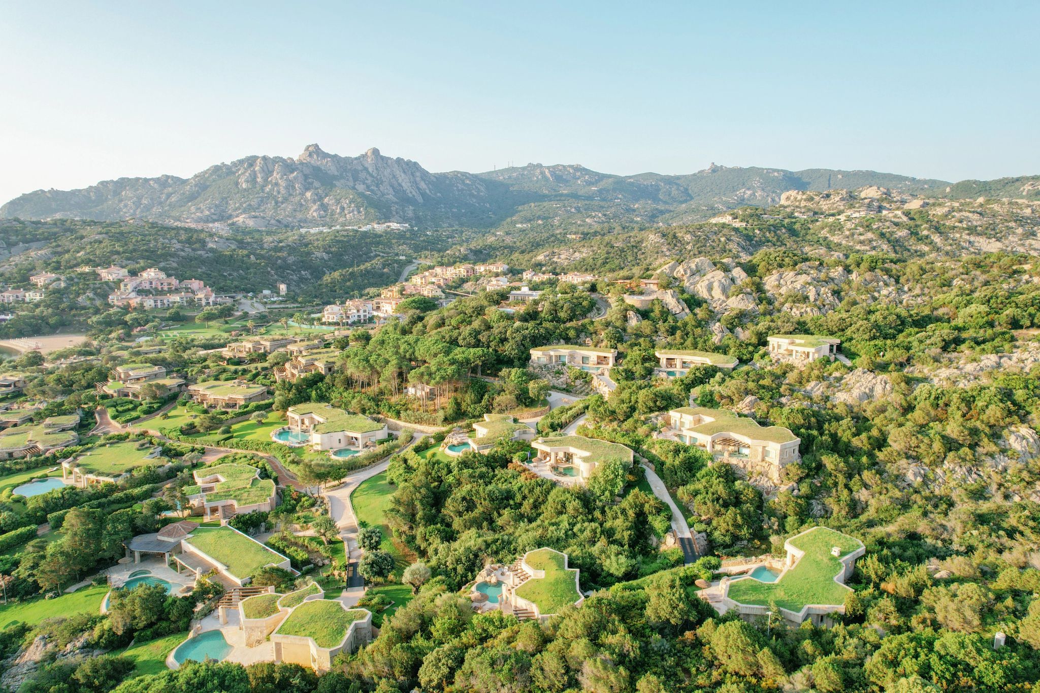 Vista aérea do hotel vista aerea - hotel na natureza - jardim mediterraneo