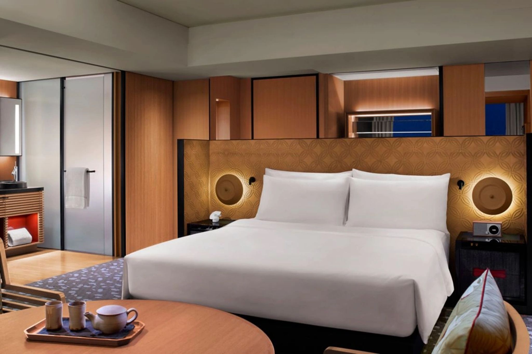 Deluxe Kyoto suite moderna - cama king - vista kyoto