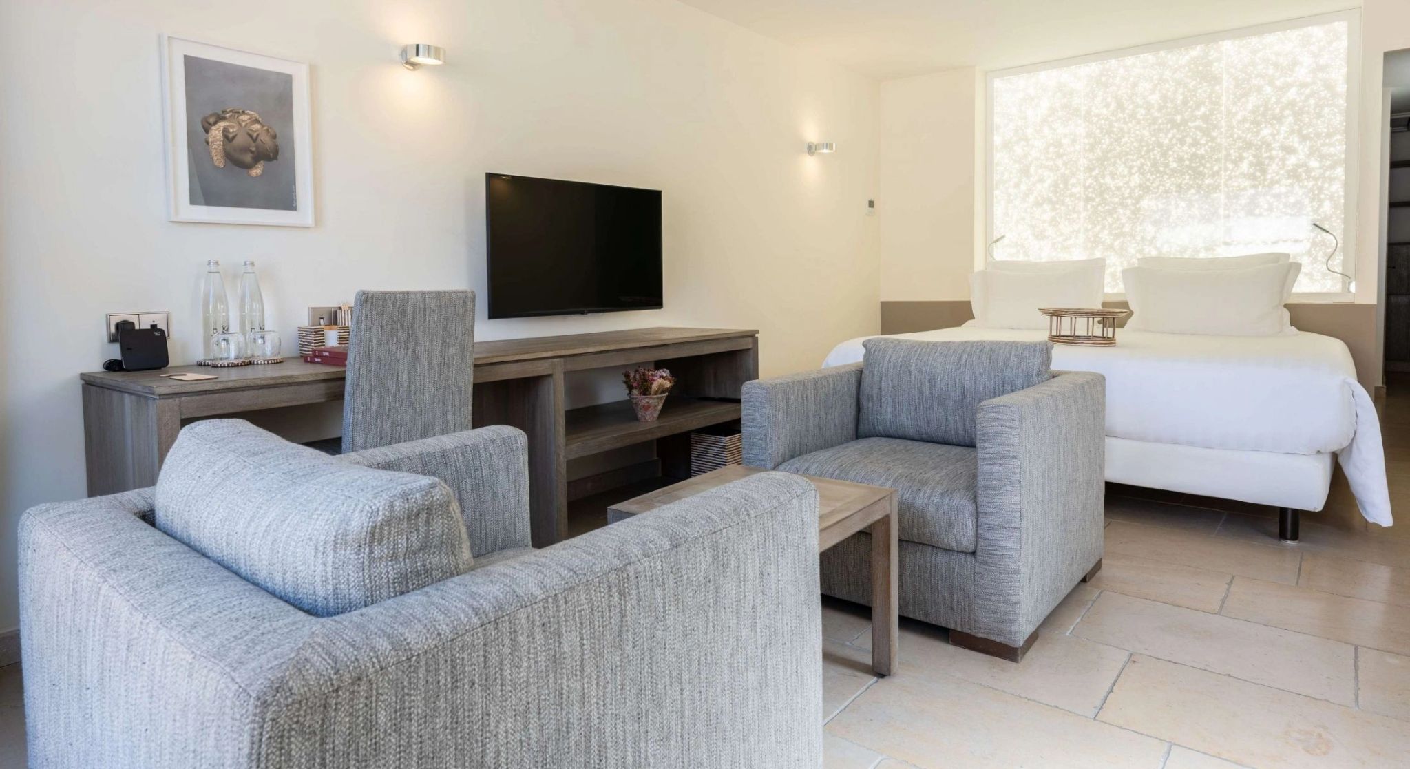 Classic quarto king - sala de estar - quarto moderno - quarto casal - quarto de hotel