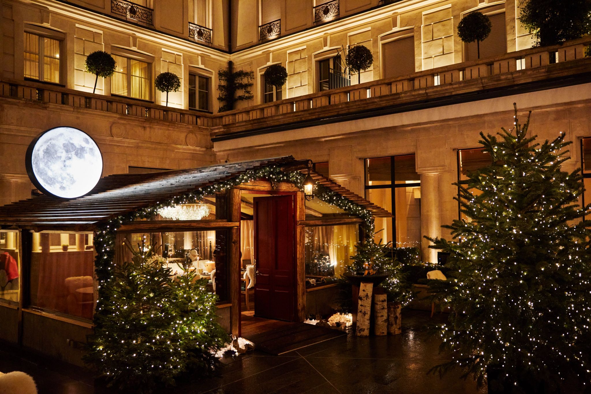 Chalet du Park de Jean-François Rouquette restaurante do hotel – menu de inverno – chef renomado