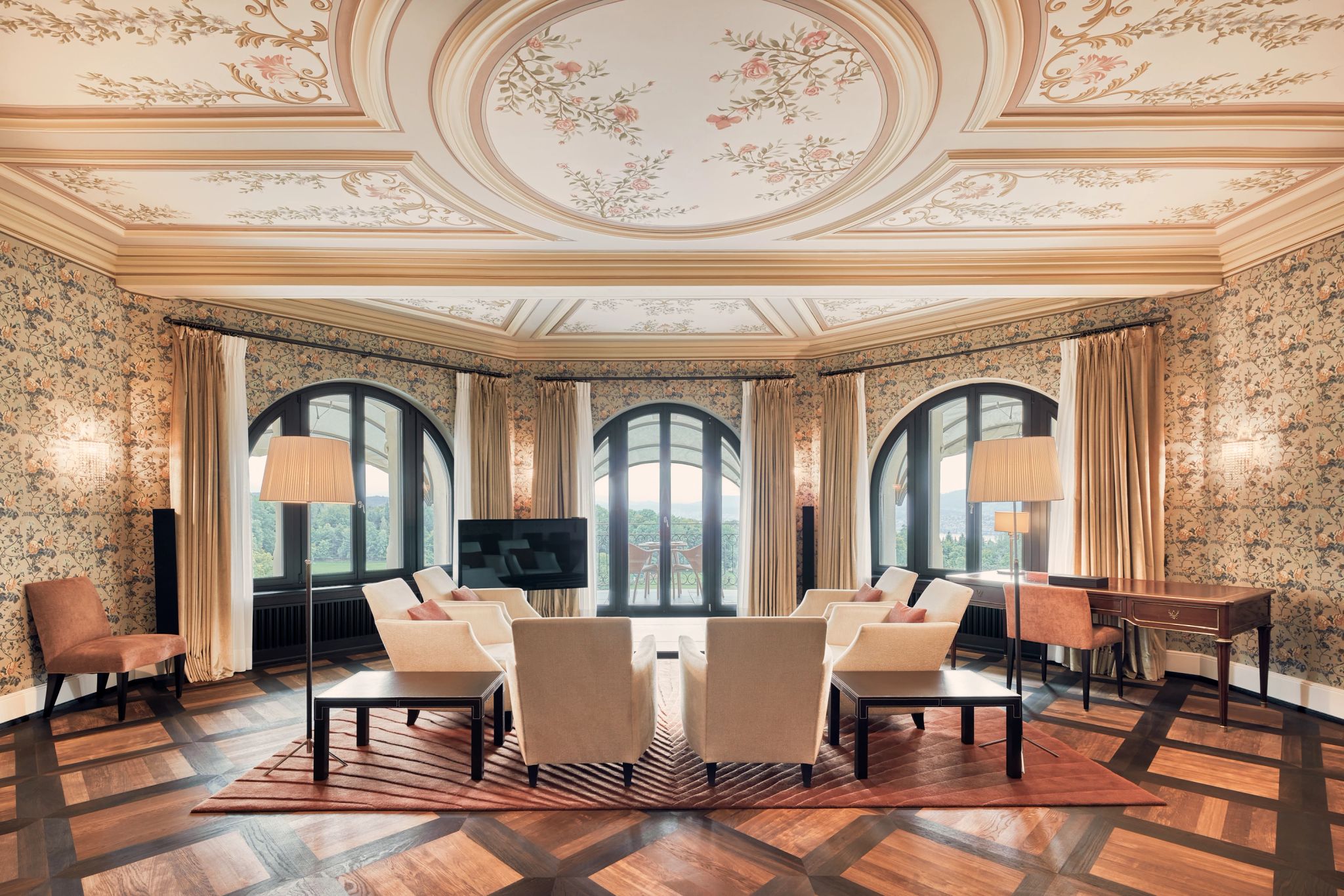 decoraçao classica – suite com vista – sala de estar - arquitetura original