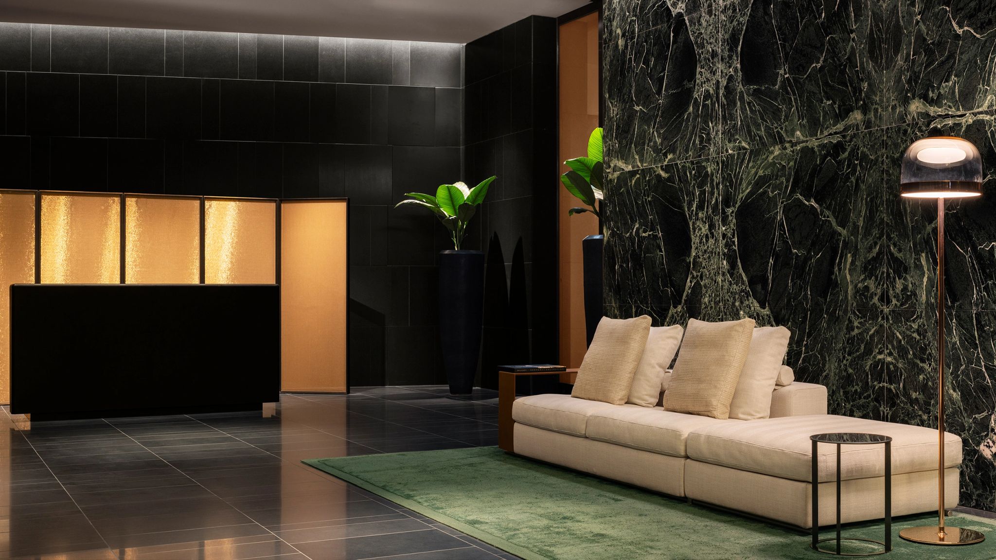 sofa area espera luxo - design mobiliario italiano - lobby hotel