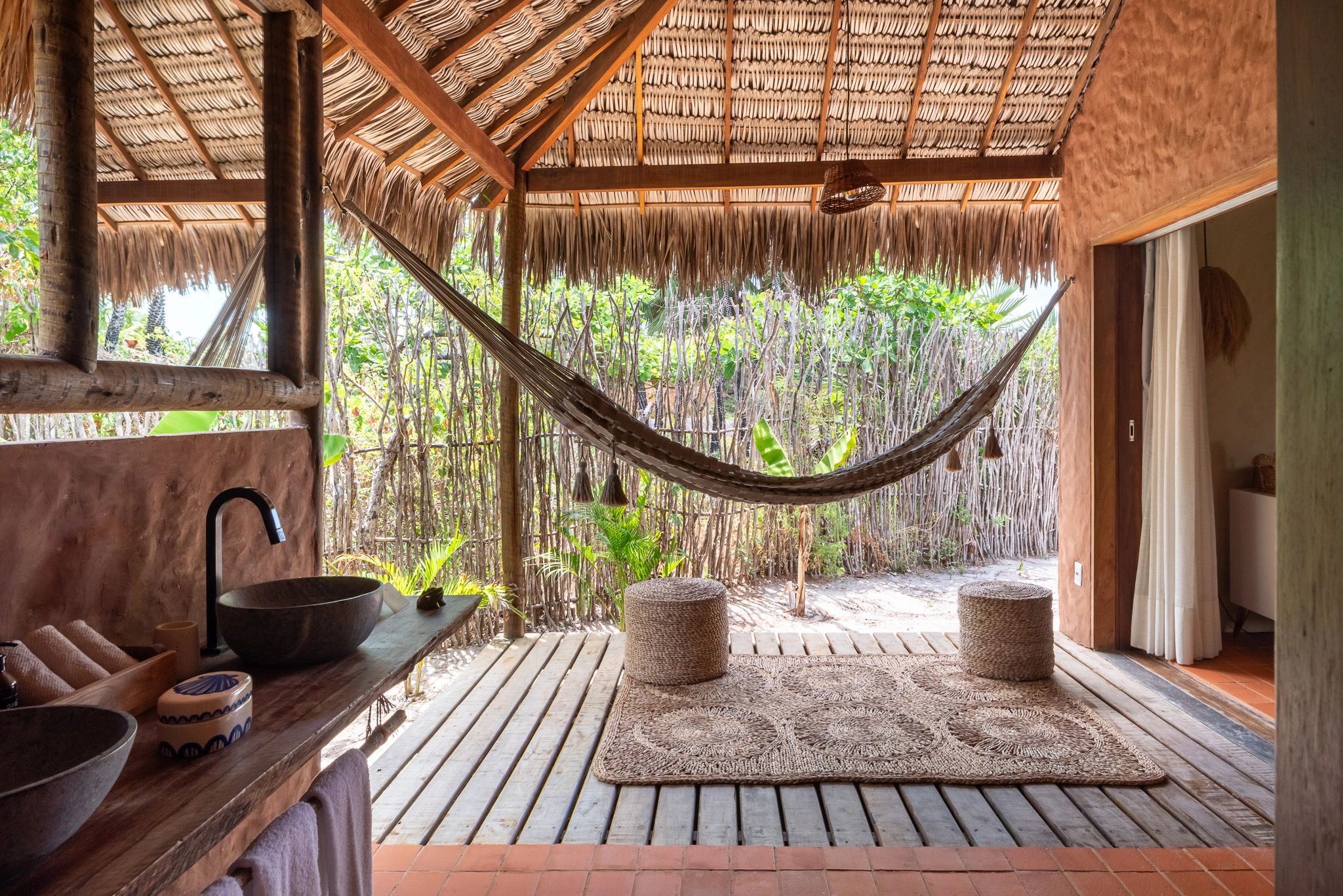 rede de balanço - banheiro chique - banheiro moderno 