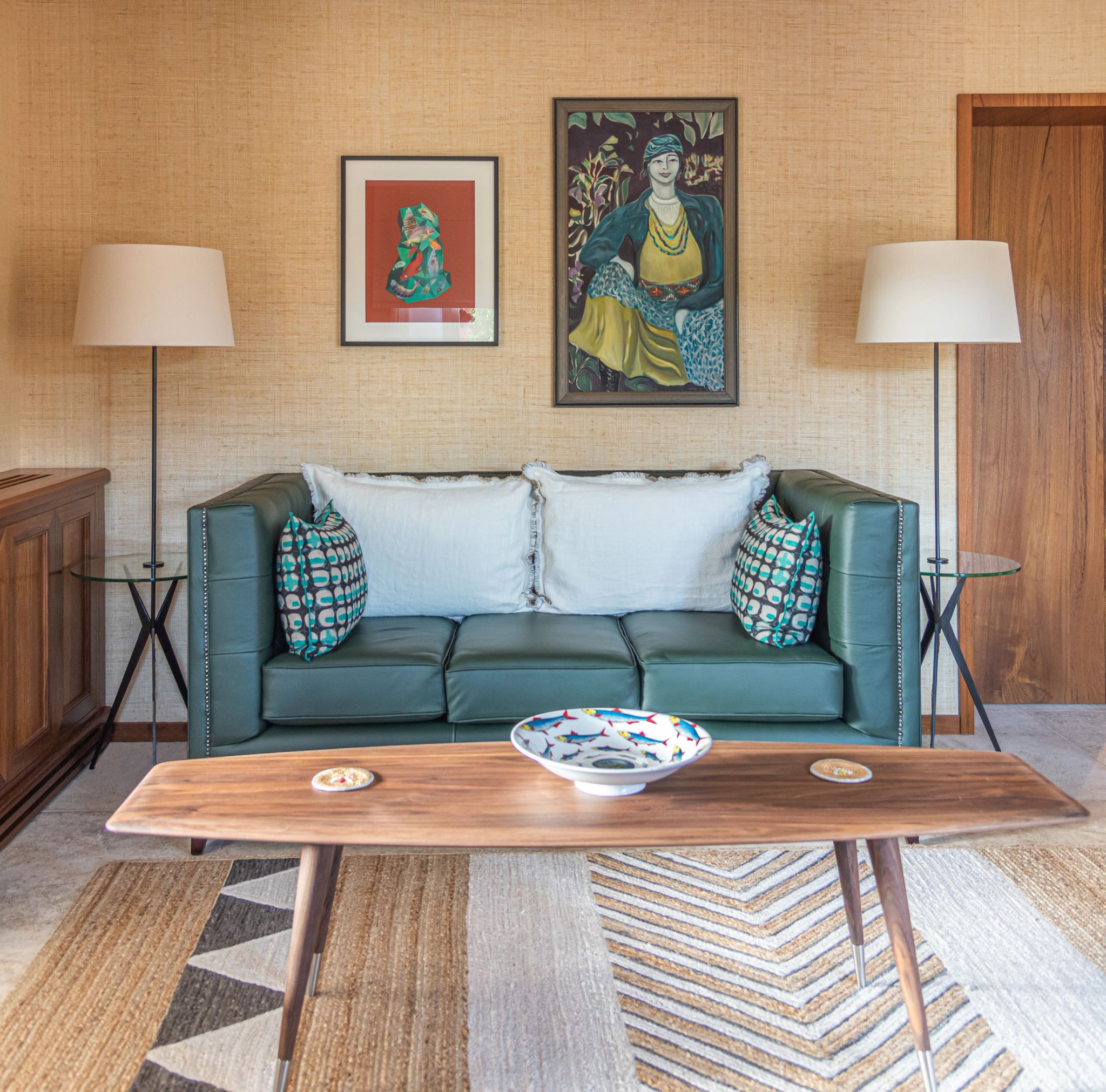 Rock Suite Flamboyant - Jeanne Le Menn sala de estar – design de luxo – obras de arte