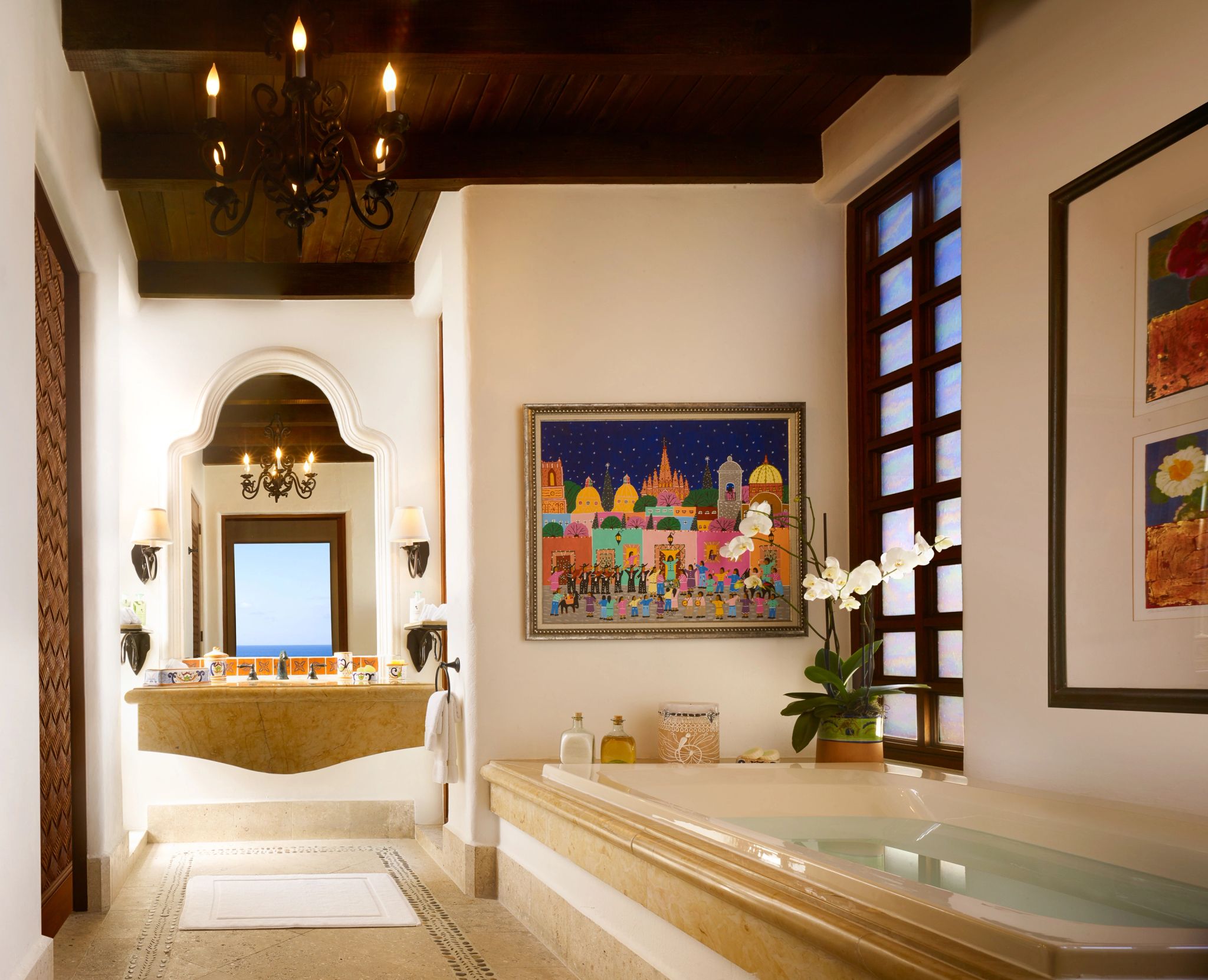 Gardenview King Junior Suite banheiro com banheira – banheiro de luxo