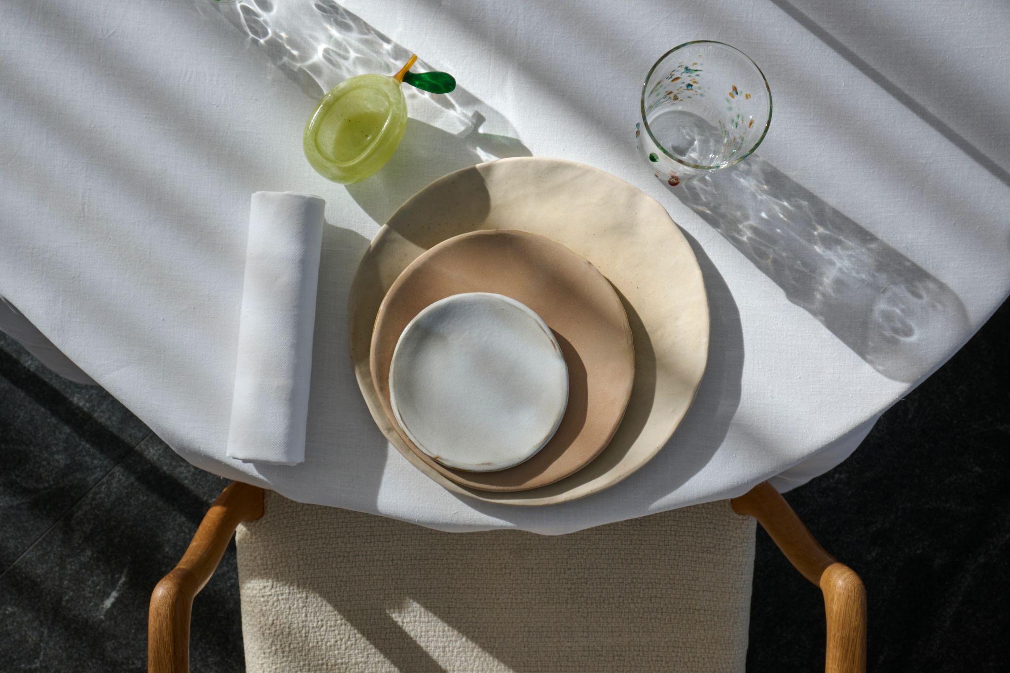 Restaurante Hélène Darroze decoraçao da mesa – restaurante chique – mesa de almoço - almoço gourmet